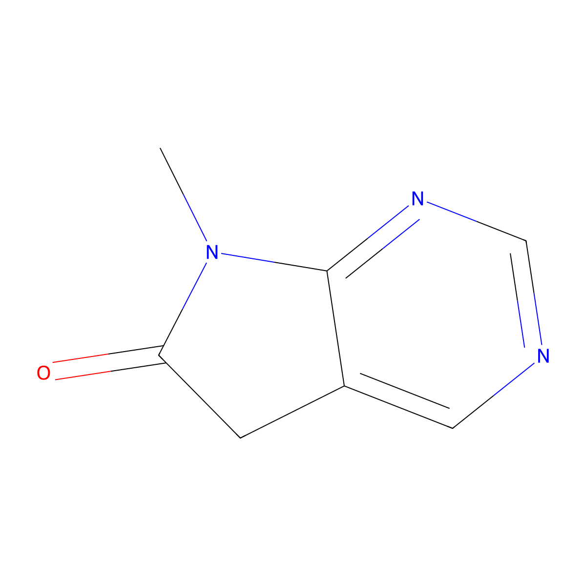 7-methyl-5H,6H,7H-pyrrolo[2,3-d]pyrimidin-6-one molecular structure, CAS 1638759-51-9