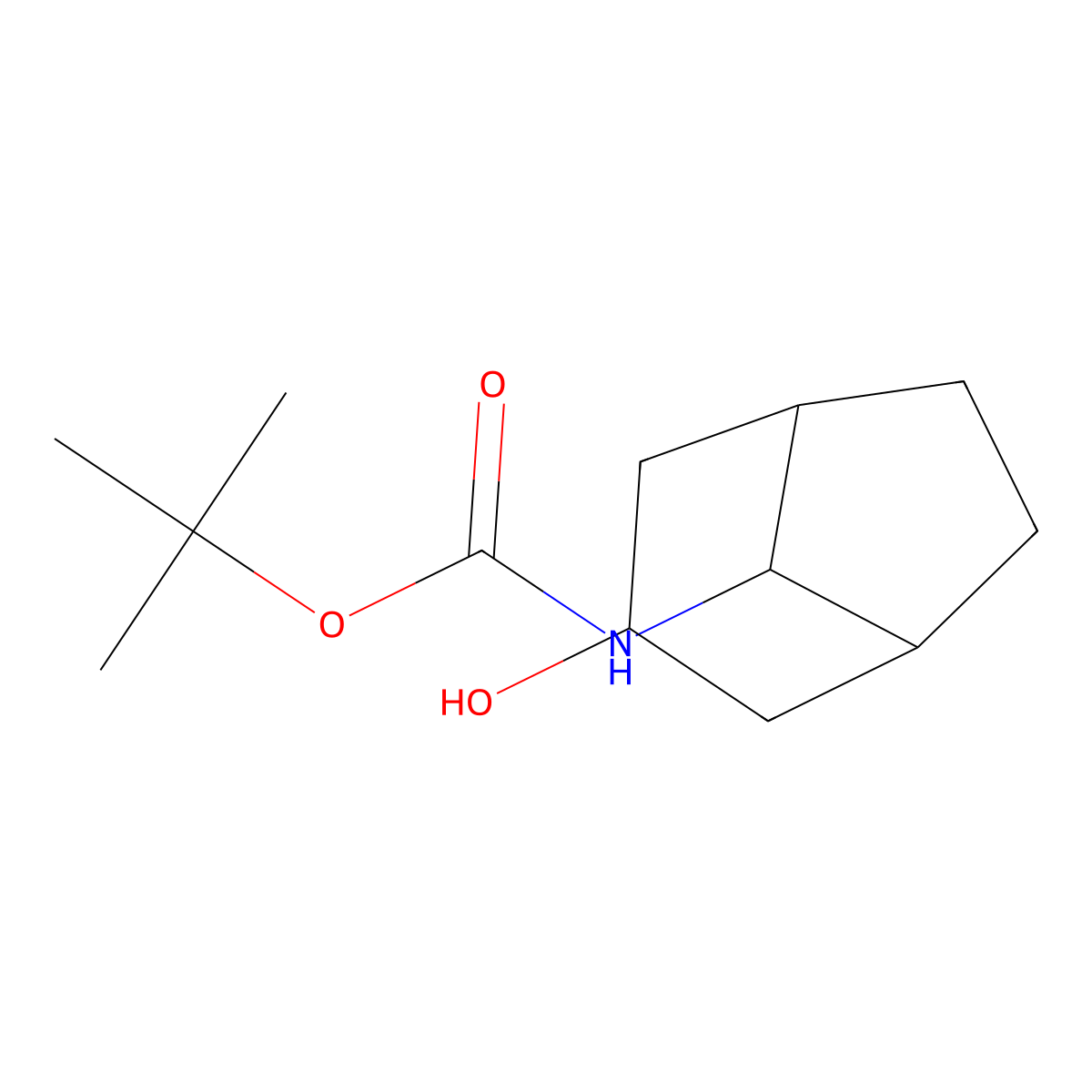 tert-butyl N-{3-hydroxybicyclo[3.2.1]octan-8-yl}carbamate molecular structure, CAS 1638760-93-6
