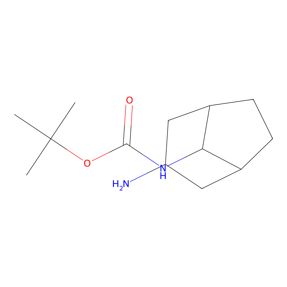 tert-Butyl (3-aminobicyclo[3.2.1]octan-8-yl)carbamate molecular structure, CAS 1638760-95-8