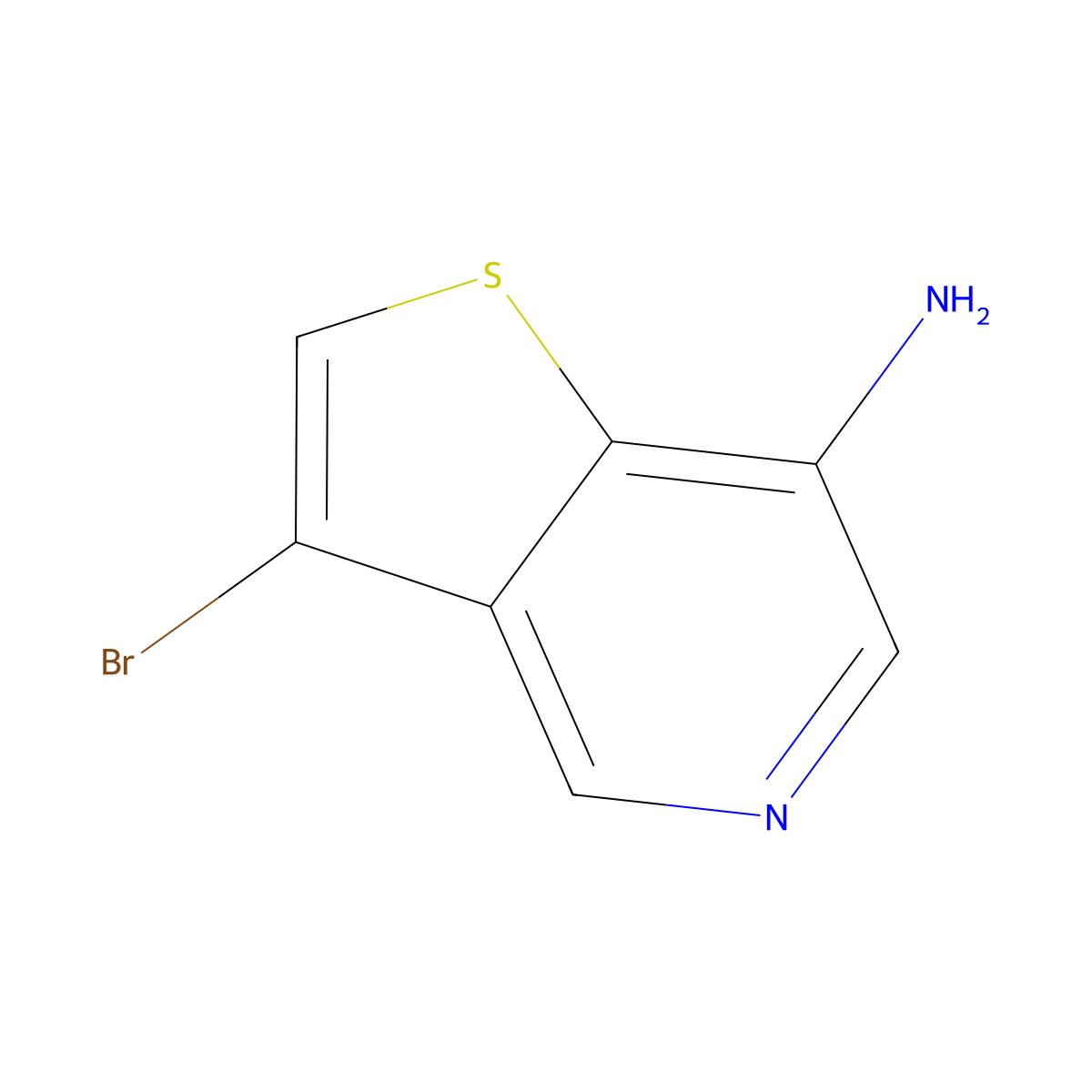 3-Bromothieno[3,2-c]pyridin-7-amine molecular structure, CAS 1638761-07-5