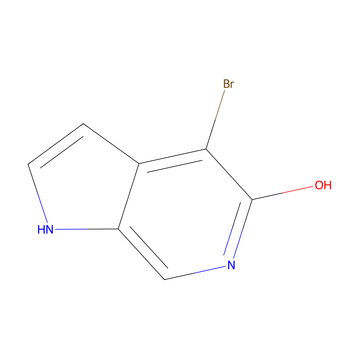 4-Bromo-5-hydroxy-6-azaindole molecular structure, CAS 1638761-49-5