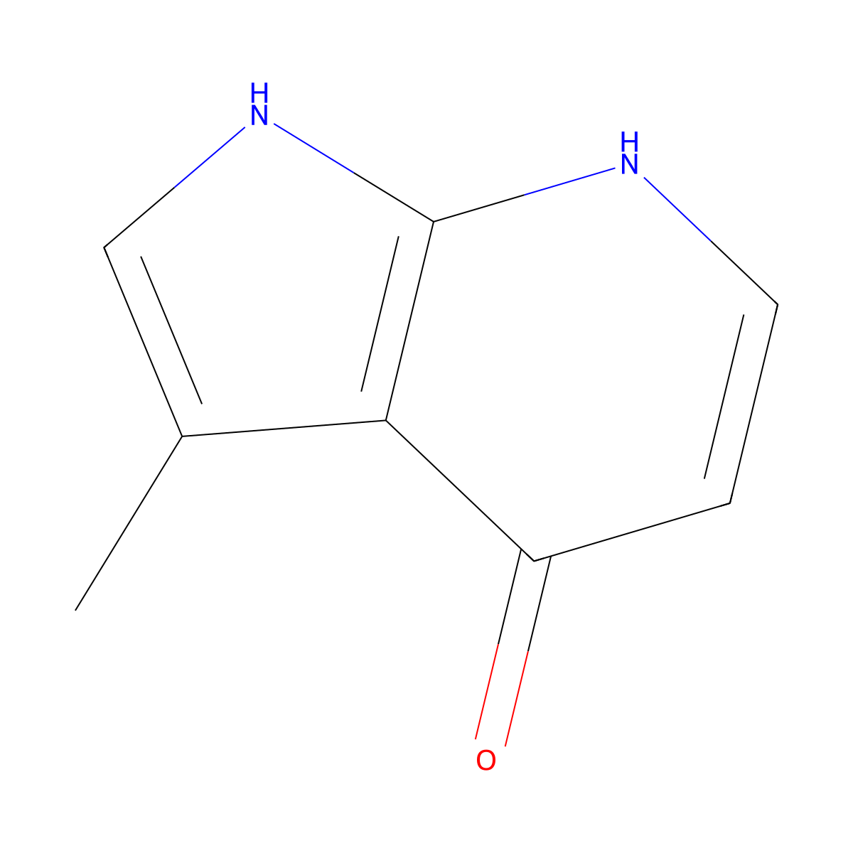 3-methyl-1H-pyrrolo[2,3-b]pyridin-4-ol molecular structure, CAS 1638763-58-2