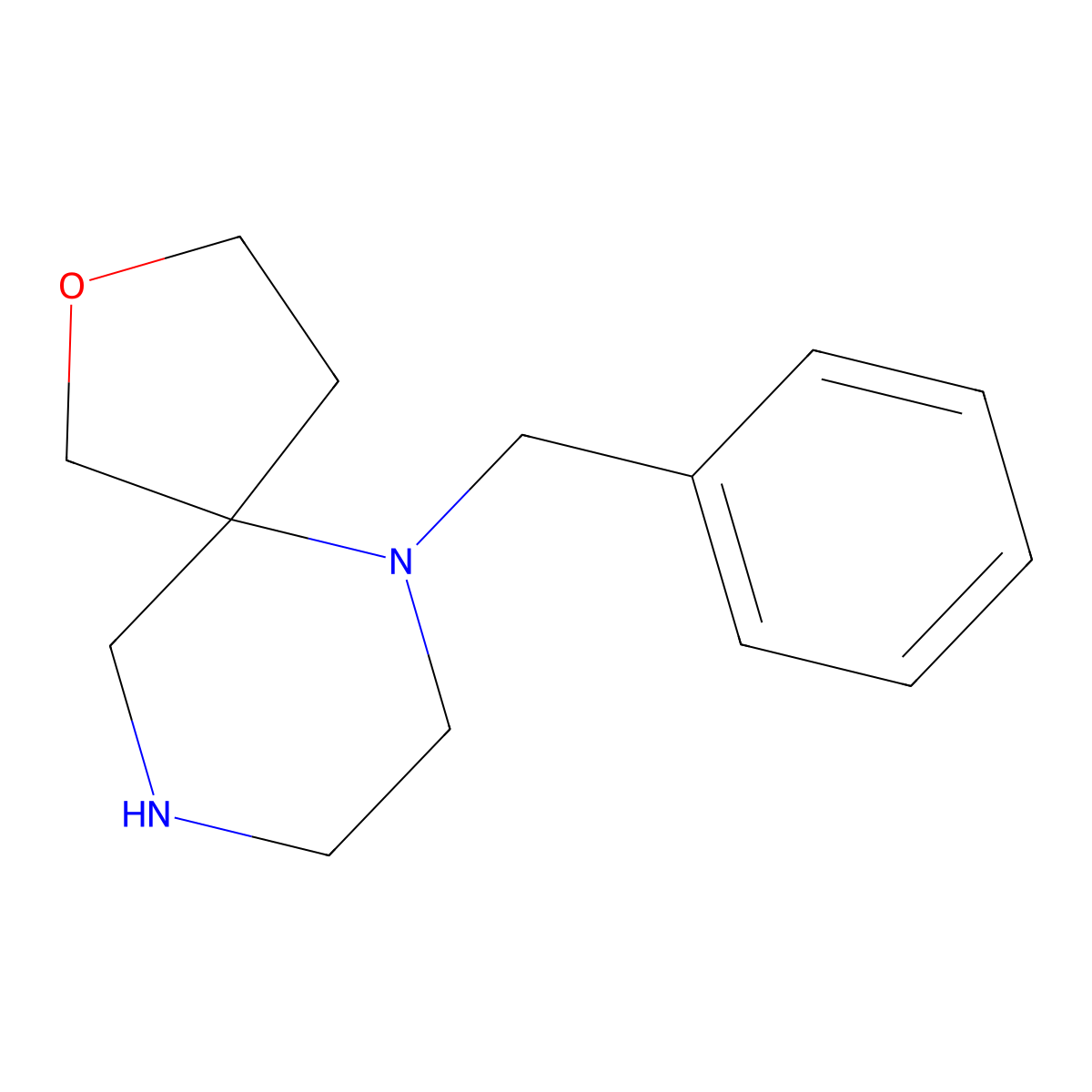 6-Benzyl-2-oxa-6,9-diazaspiro[4.5]decane molecular structure, CAS 1638763-91-3