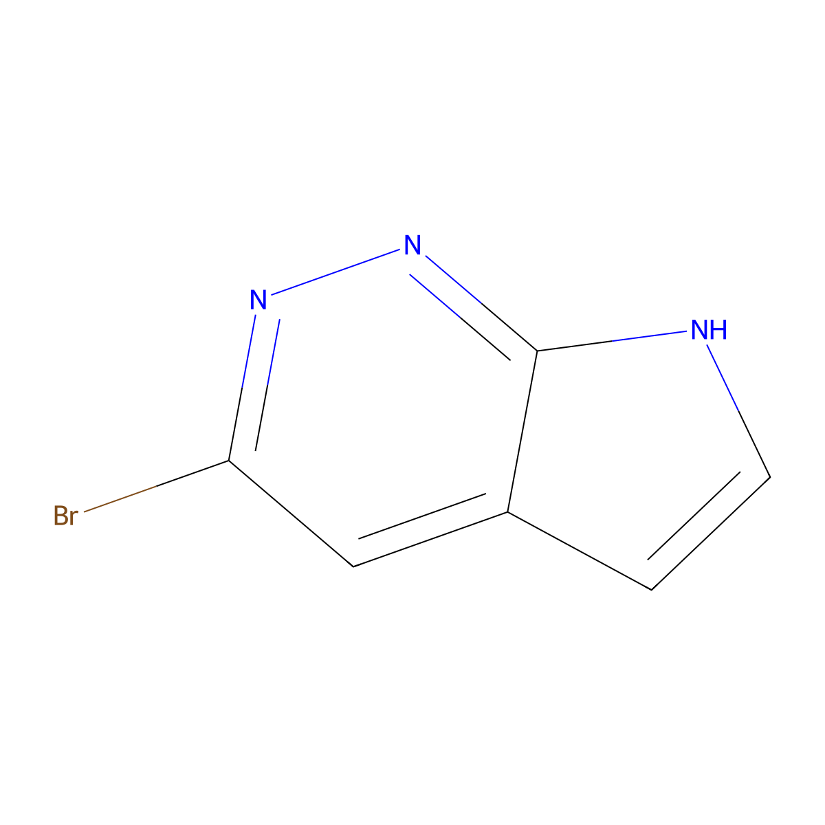 3-Bromo-7h-pyrrolo[2,3-c]pyridazine molecular structure, CAS 1638764-04-1
