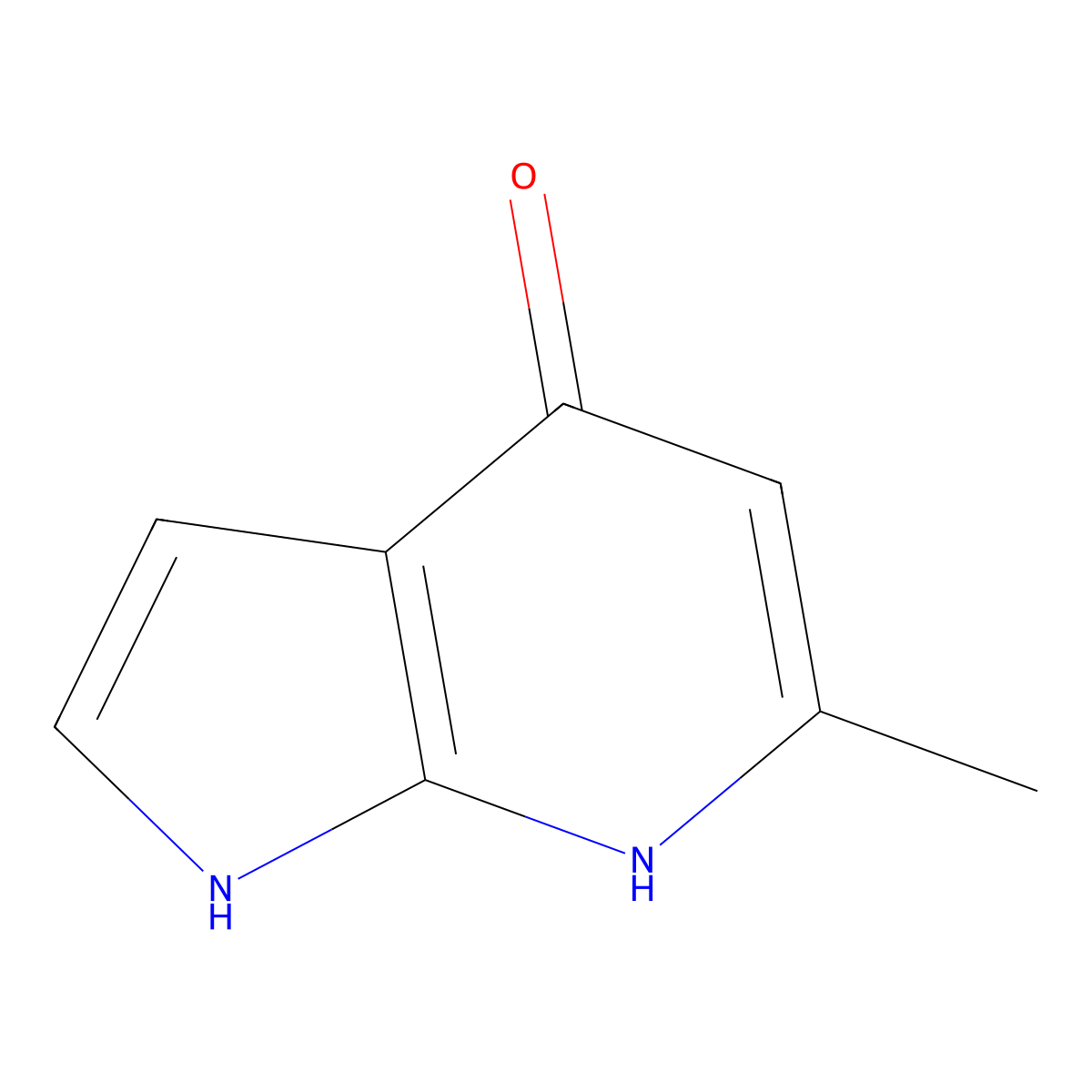 6-methyl-1H-pyrrolo[2,3-b]pyridin-4-ol molecular structure, CAS 1638764-07-4