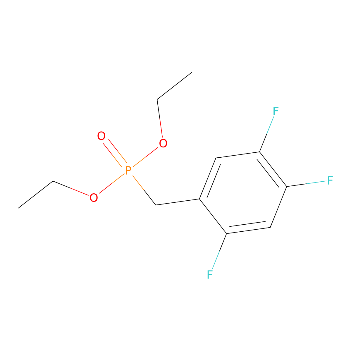 Diethyl (2,4,5-trifluorobenzyl)phosphonate molecular structure, CAS 1638764-10-9