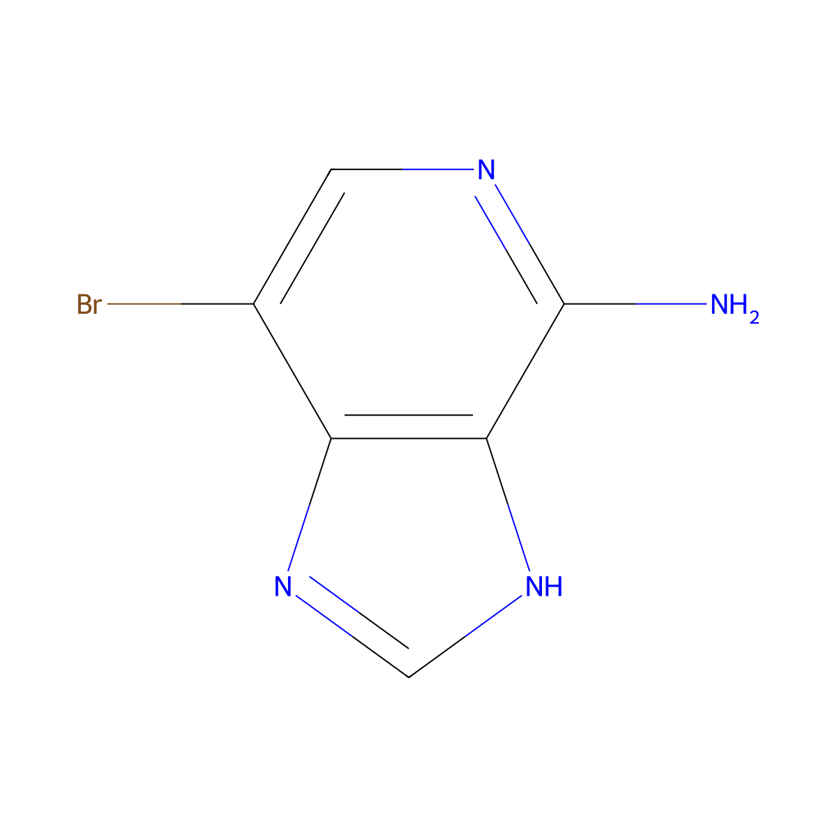 7-Bromo-1H-imidazo(4,5-c)pyridin-4-amine molecular structure, CAS 1638764-13-2