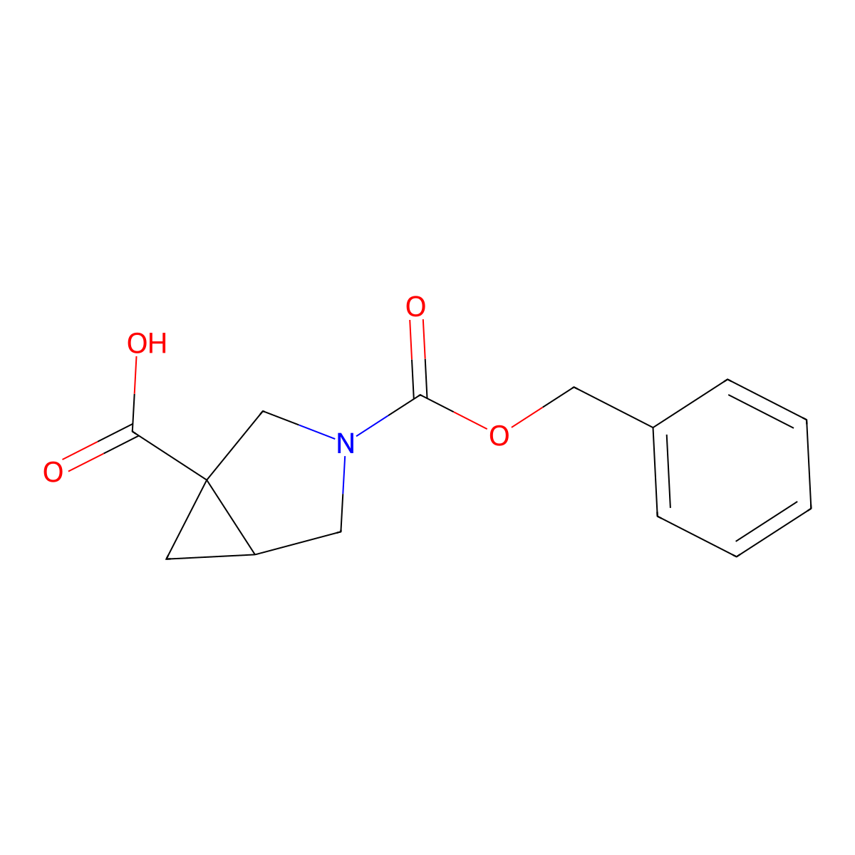 3-Benzyloxycarbonyl-3-azabicyclo[3.1.0]hexane-1-carboxylic acid molecular structure, CAS 1638764-40-5