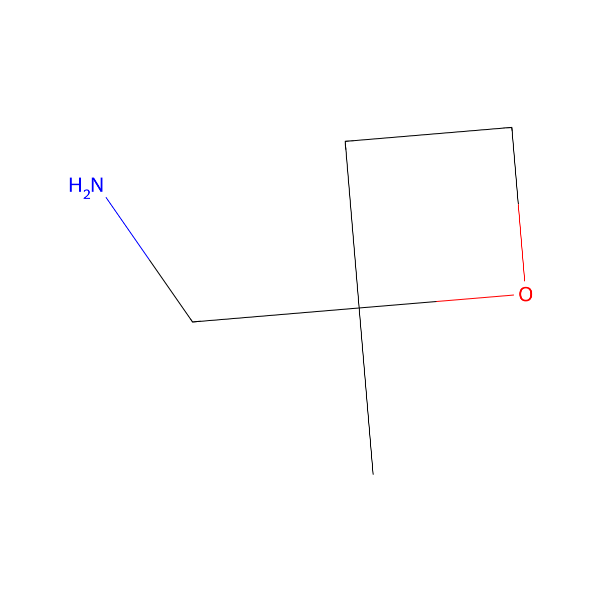 (2-Methyloxetan-2-yl)methanamine molecular structure, CAS 1638764-41-6