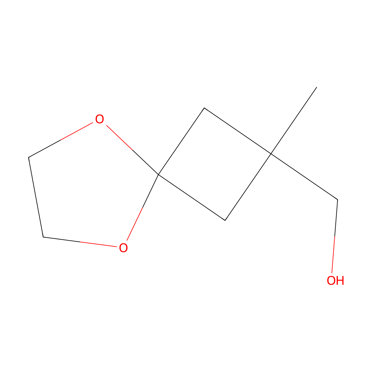 (2-Methyl-5,8-dioxaspiro[3.4]octan-2-yl)methanol molecular structure, CAS 1638764-50-7