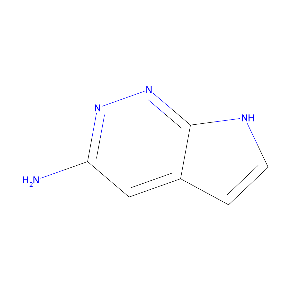 7h-Pyrrolo[2,3-c]pyridazin-3-amine molecular structure, CAS 1638764-91-6