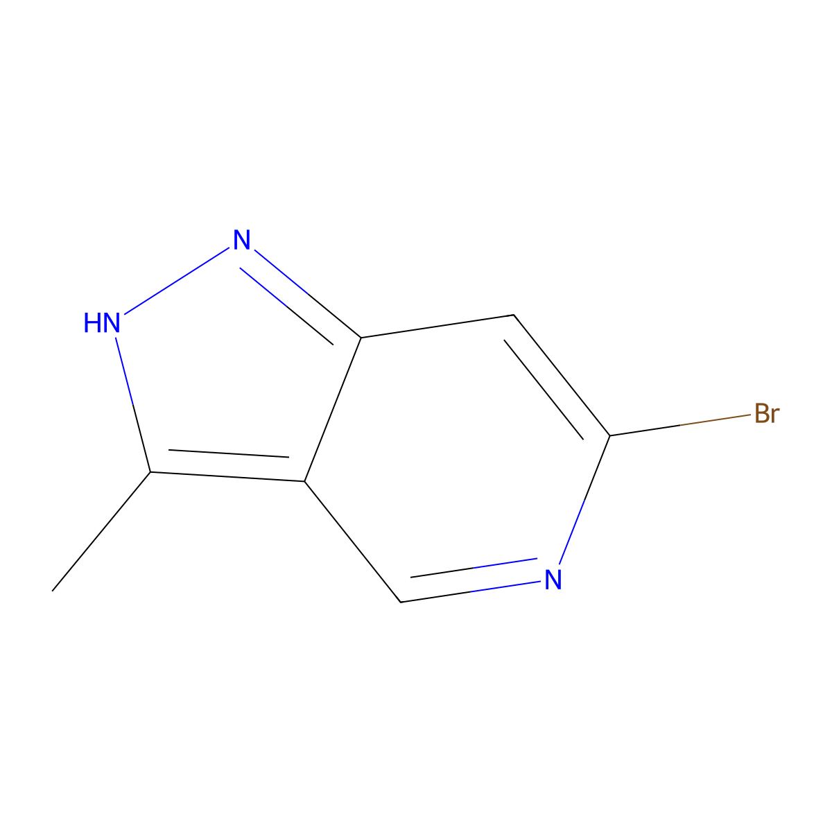 6-Bromo-3-methyl-1H-pyrazolo[4,3-c]pyridine molecular structure, CAS 1638766-93-4