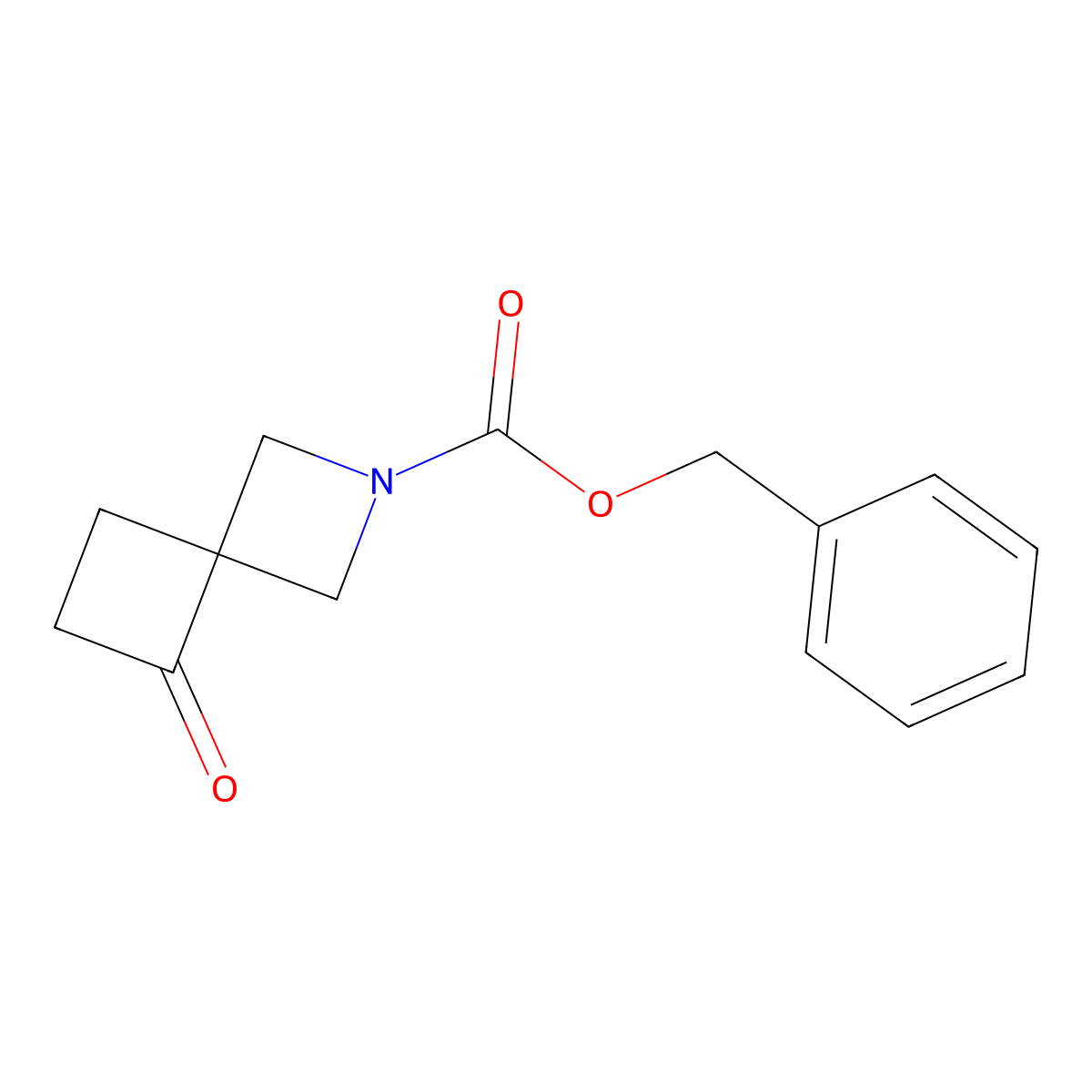 Benzyl 5-oxo-2-azaspiro[3.3]heptane-2-carboxylate molecular structure, CAS 1638766-95-6