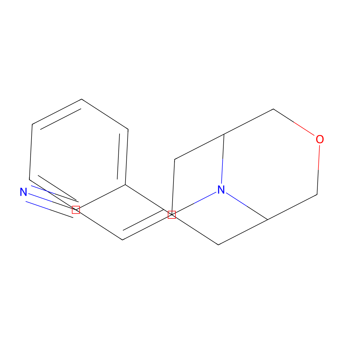 2-{9-Benzyl-3-oxa-9-azabicyclo[3.3.1]nonan-7-ylidene}acetonitrile molecular structure, CAS 1638767-09-5