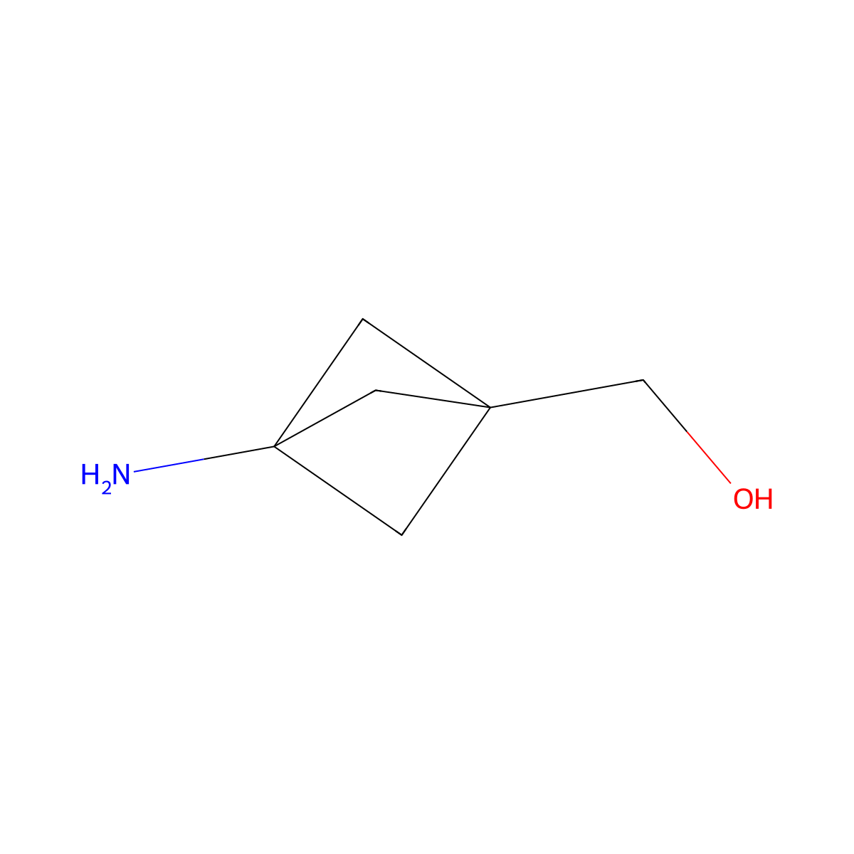 3-Aminobicyclo[1.1.1]pentane-1-methanol molecular structure, CAS 1638767-26-6