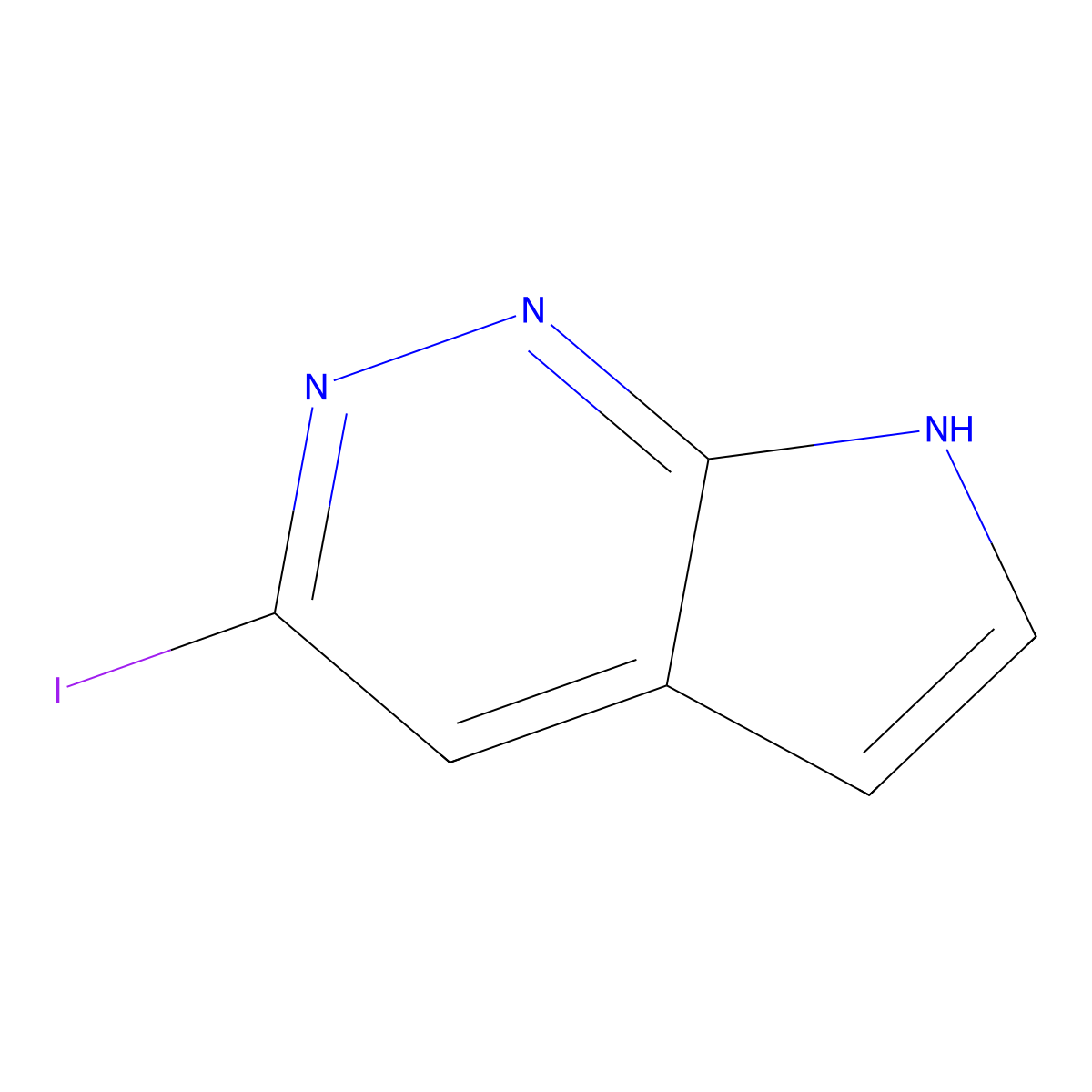3-Iodo-7h-pyrrolo[2,3-c]pyridazine molecular structure, CAS 1638767-83-5