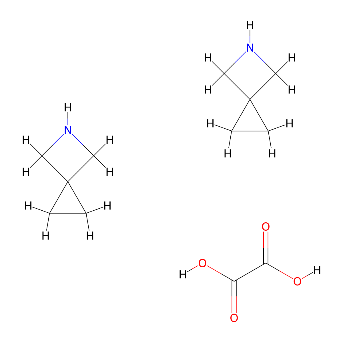 5-Azaspiro[2.3]hexane hemioxalate molecular structure, CAS 1638767-88-0
