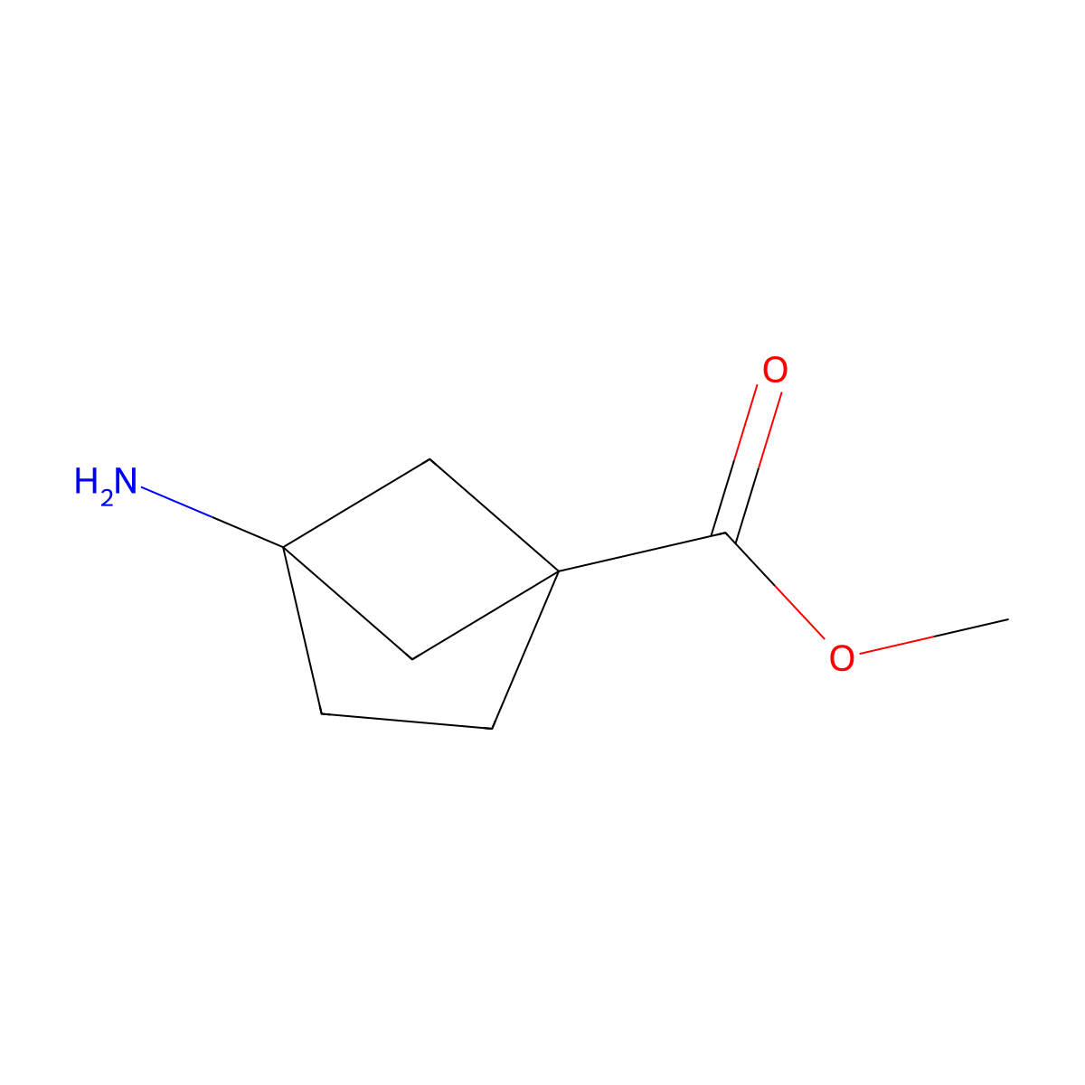 Methyl 4-aminobicyclo[2.1.1]hexane-1-carboxylate molecular structure, CAS 1638767-96-0