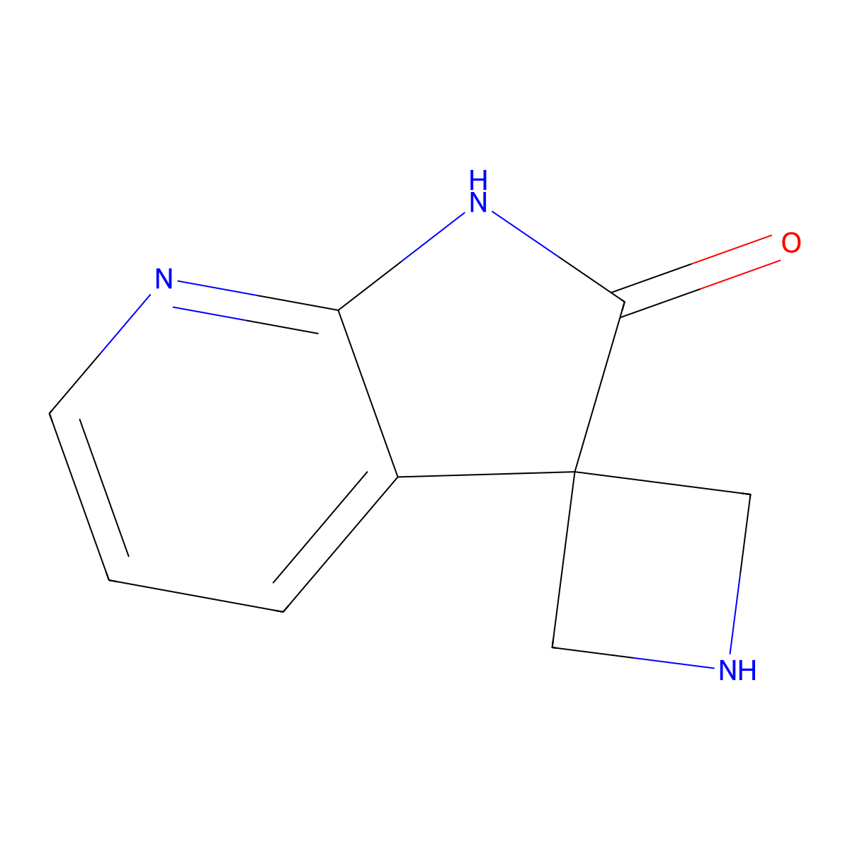 1',2'-Dihydrospiro[azetidine-3,3'-pyrrolo[2,3-b]pyridine]-2'-one molecular structure, CAS 1638768-22-5