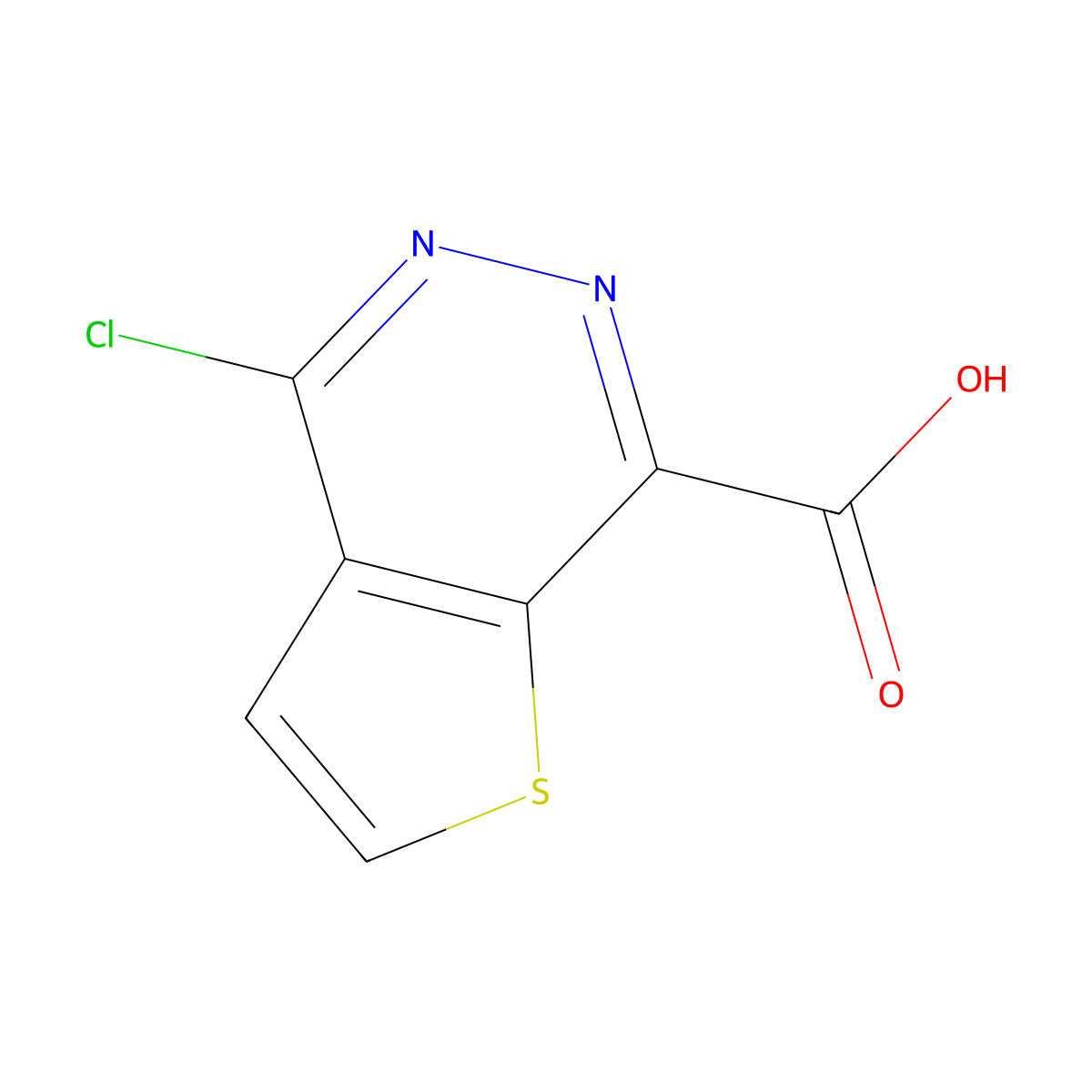 4-Chlorothieno[2,3-d]pyridazine-7-carboxylic acid molecular structure, CAS 1638768-45-2