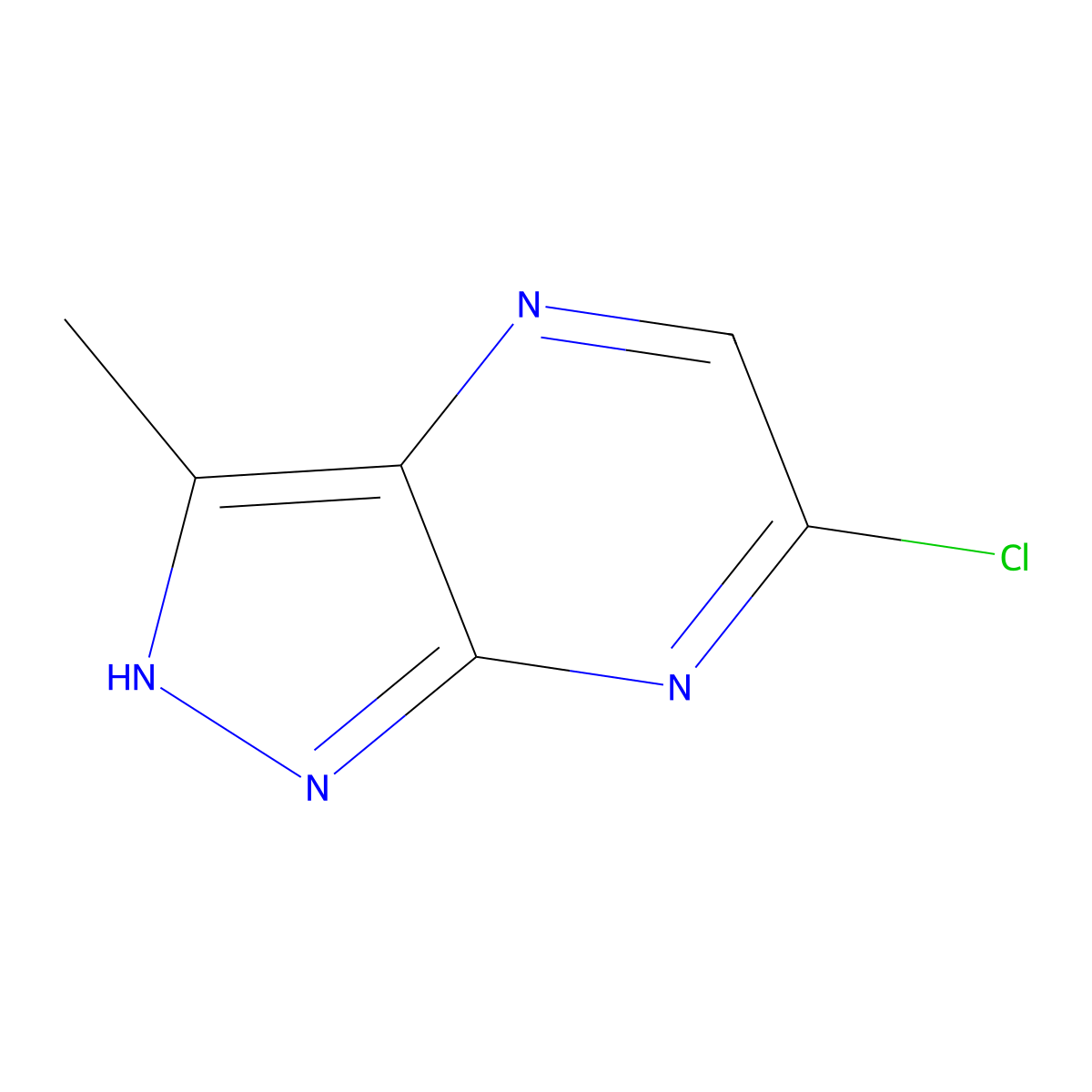 6-Chloro-3-methyl-1H-pyrazolo[3,4-b]pyrazine molecular structure, CAS 1638768-76-9