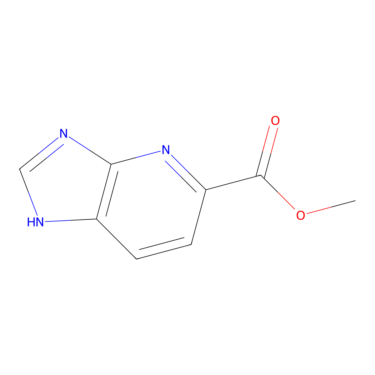 Methyl 3H-imidazo[4,5-b]pyridine-5-carboxylate molecular structure, CAS 1638769-03-5