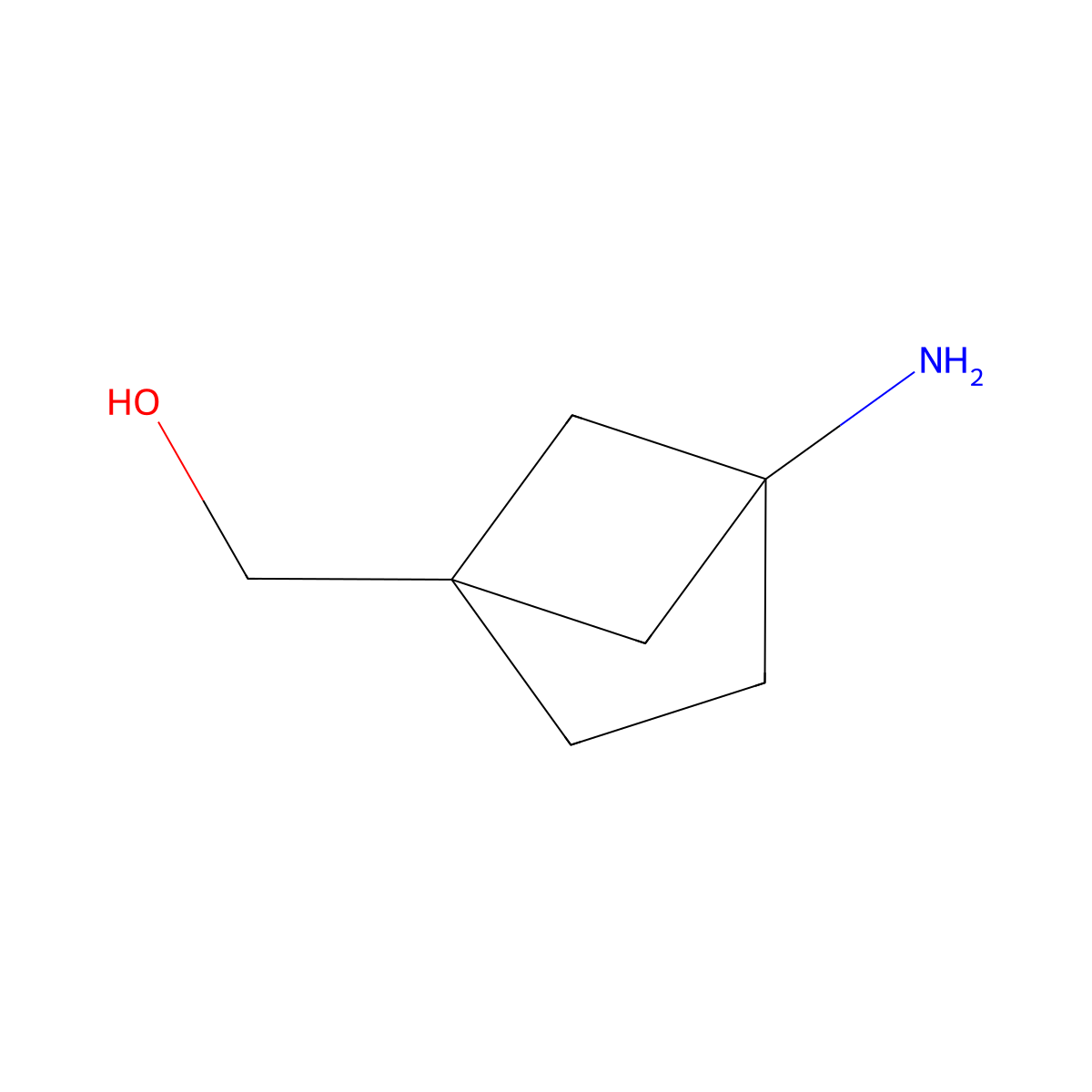 {4-Aminobicyclo[2.1.1]hexan-1-yl}methanol molecular structure, CAS 1638769-06-8