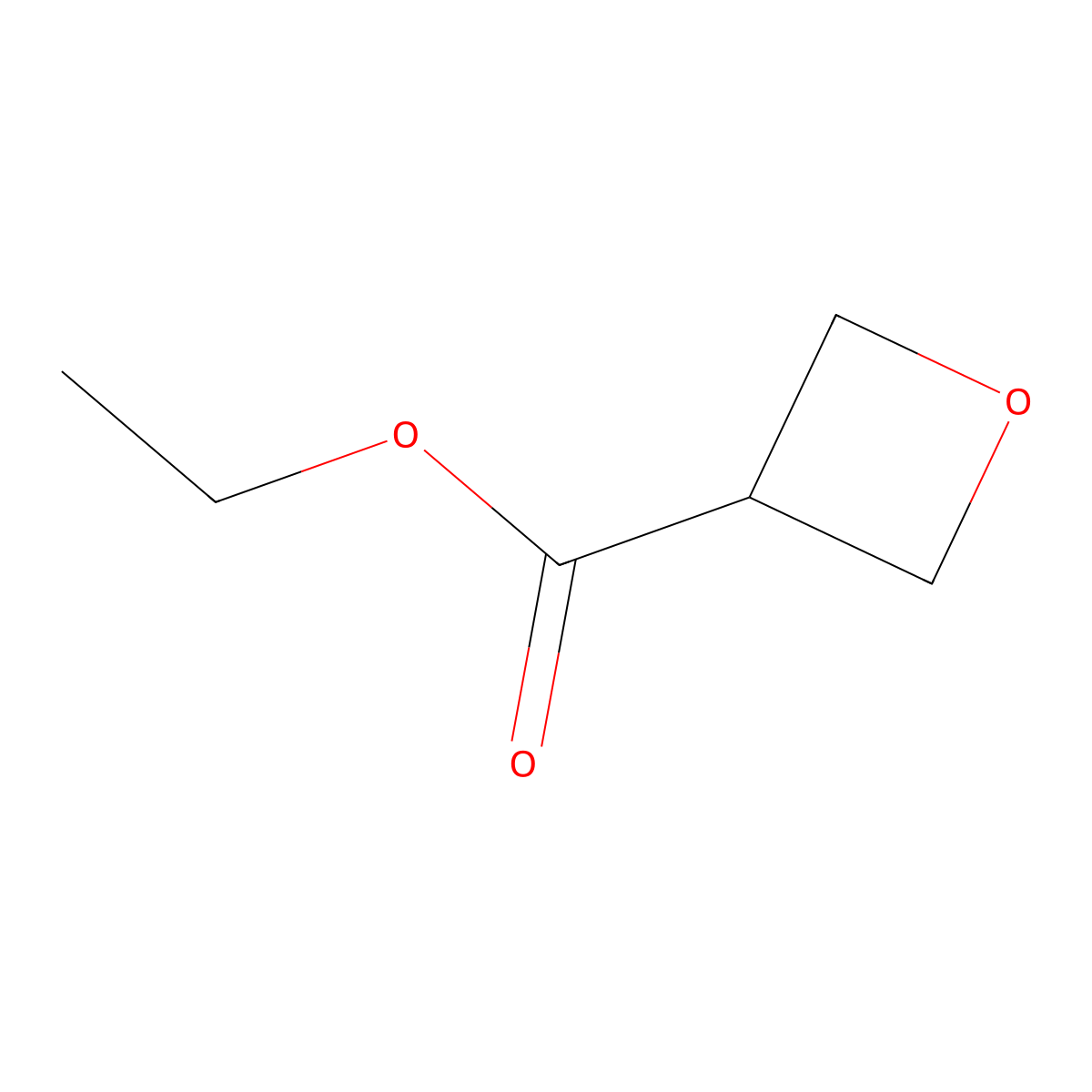 Ethyl oxetane-3-carboxylate molecular structure, CAS 1638771-18-2