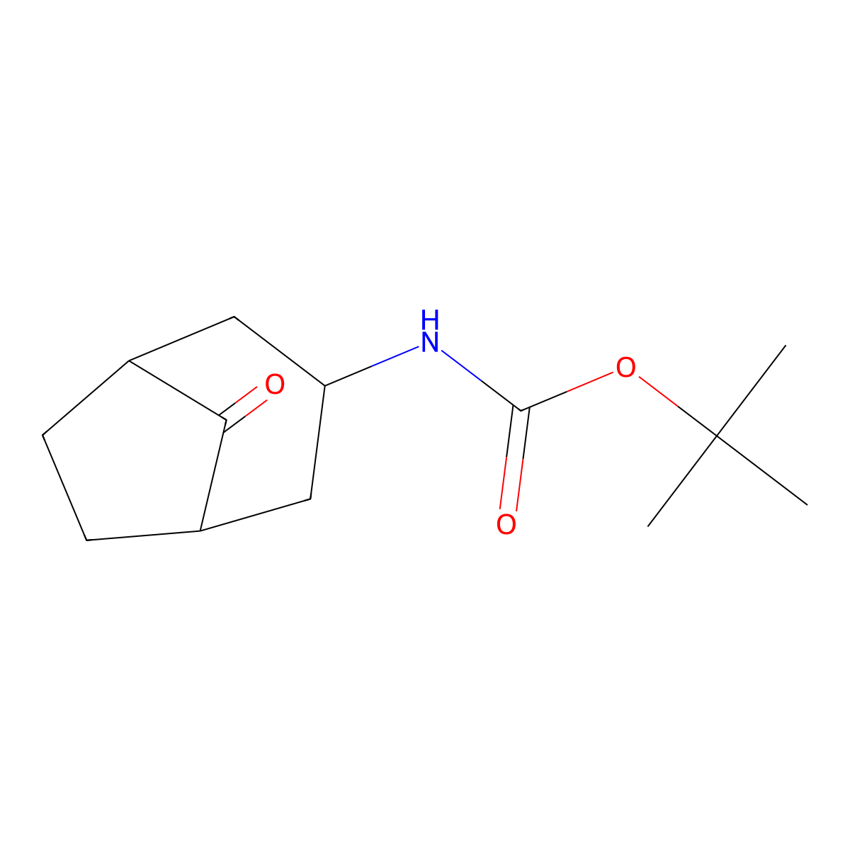Tert-butyl (8-oxobicyclo[3.2.1]octan-3-yl)carbamate molecular structure, CAS 1638771-32-0