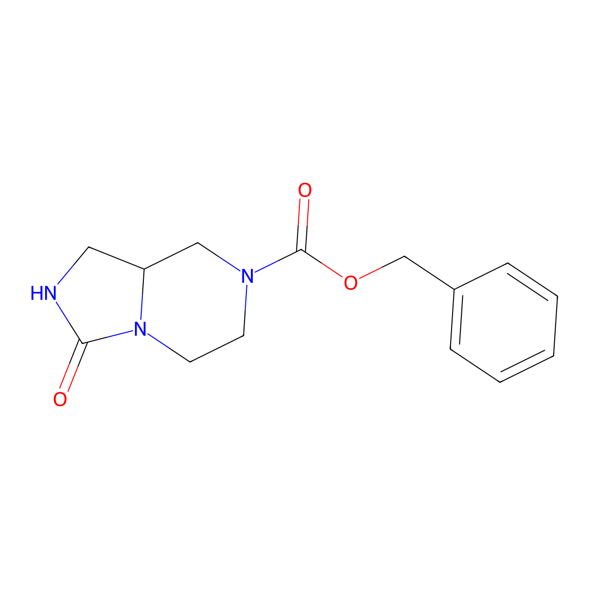 Benzyl 3-oxohexahydroimidazo[1,5-a]pyrazine-7(1H)-carboxylate molecular structure, CAS 1638771-85-3