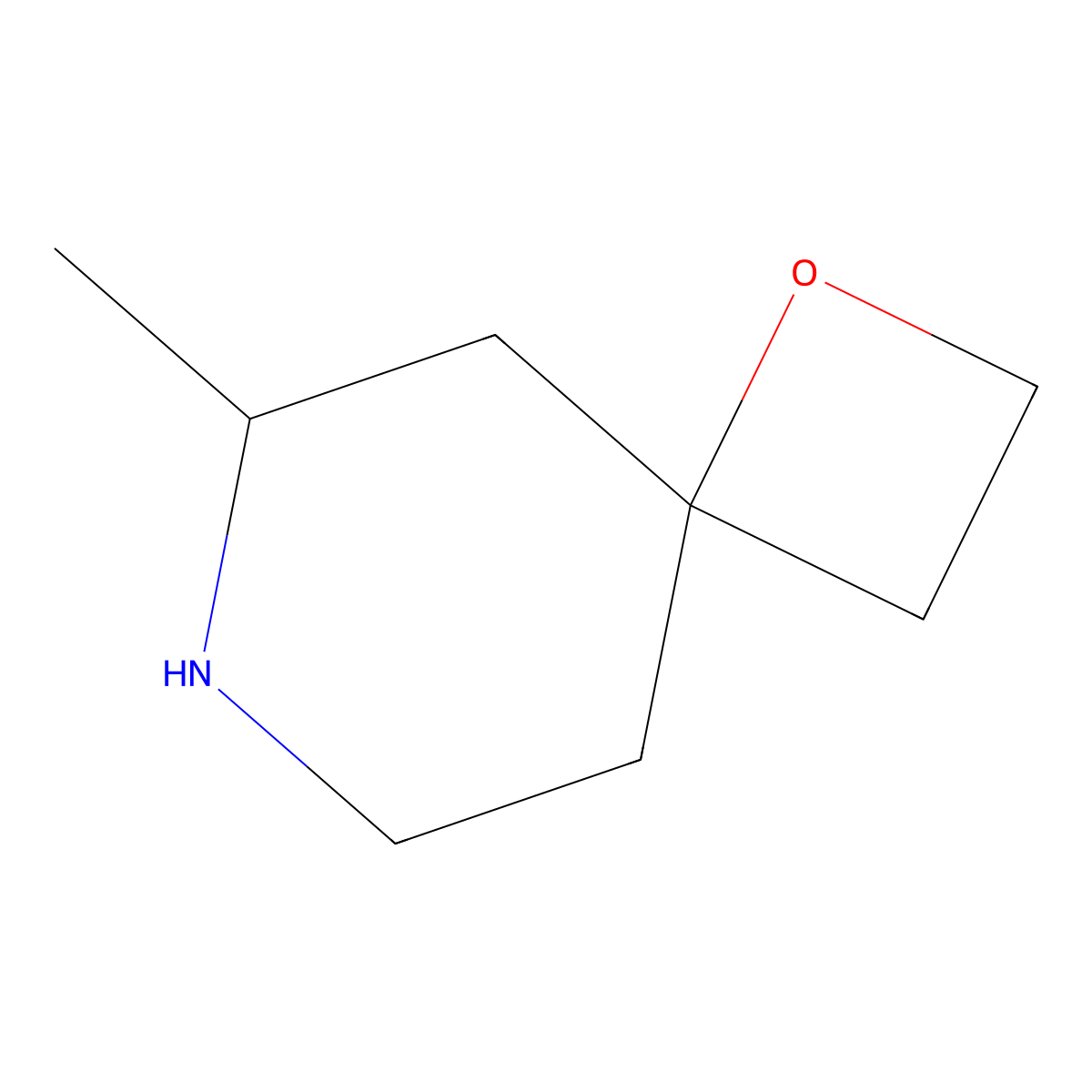 6-Methyl-1-oxa-7-azaspiro[3.5]nonane molecular structure, CAS 1638772-05-0