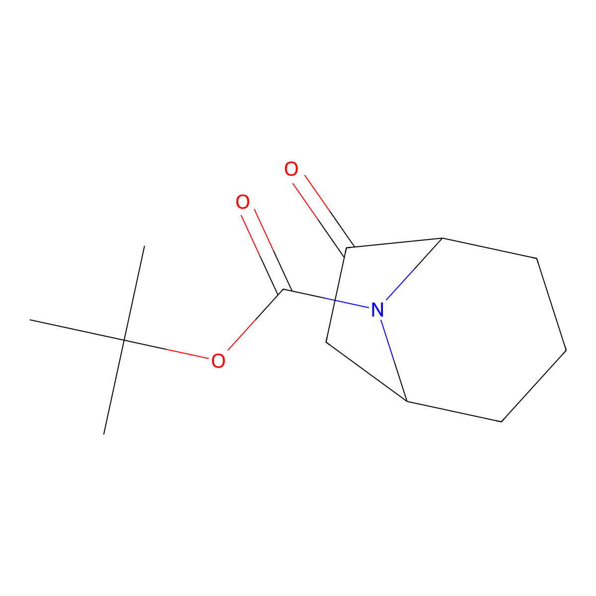 Tert-butyl 6-oxo-8-azabicyclo[3.2.1]octane-8-carboxylate molecular structure, CAS 1638772-07-2