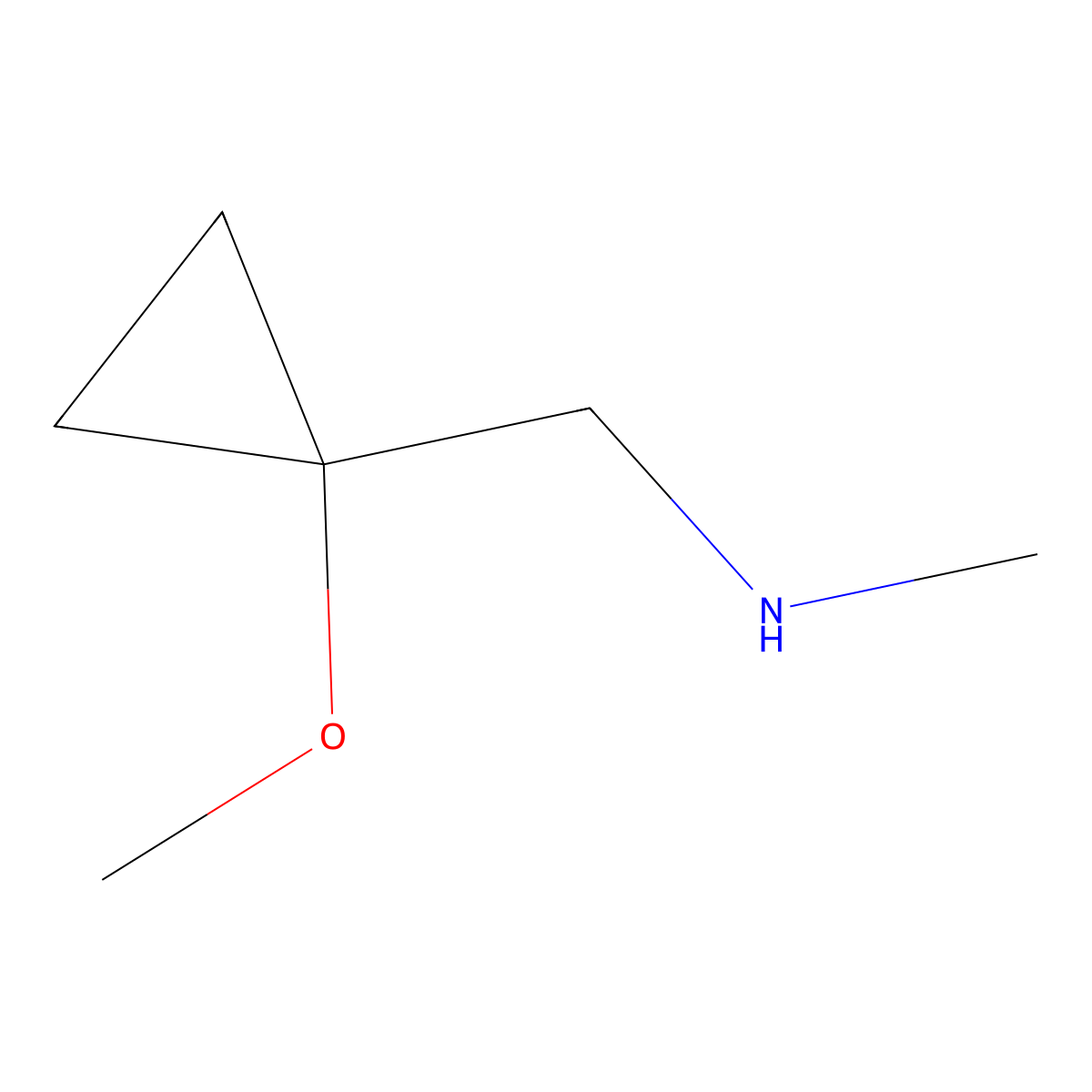 1-(1-Methoxycyclopropyl)-N-methylmethanamine molecular structure, CAS 1638772-10-7