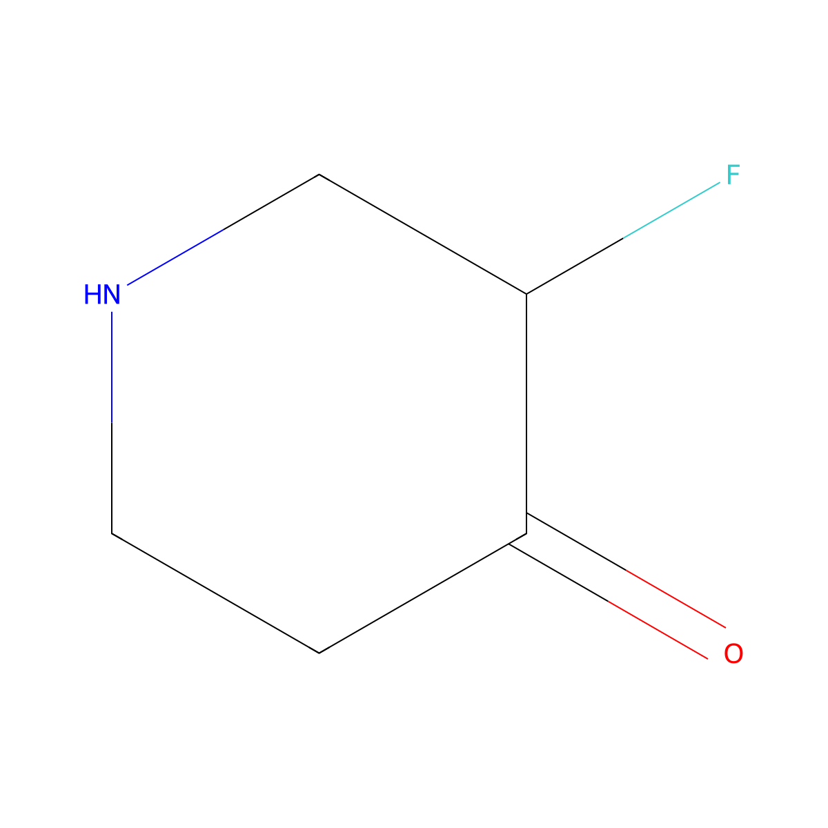 (S)-3-Fluoropiperidin-4-one molecular structure, CAS 1638784-41-4