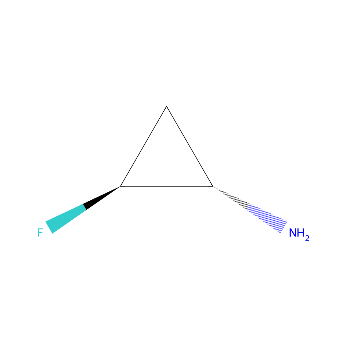 (1S,2S)-2-fluorocyclopropan-1-amine molecular structure, CAS 1638784-44-7