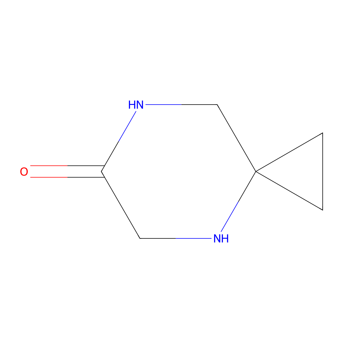 4,7-Diazaspiro[2.5]octan-6-one molecular structure, CAS 1638784-98-1