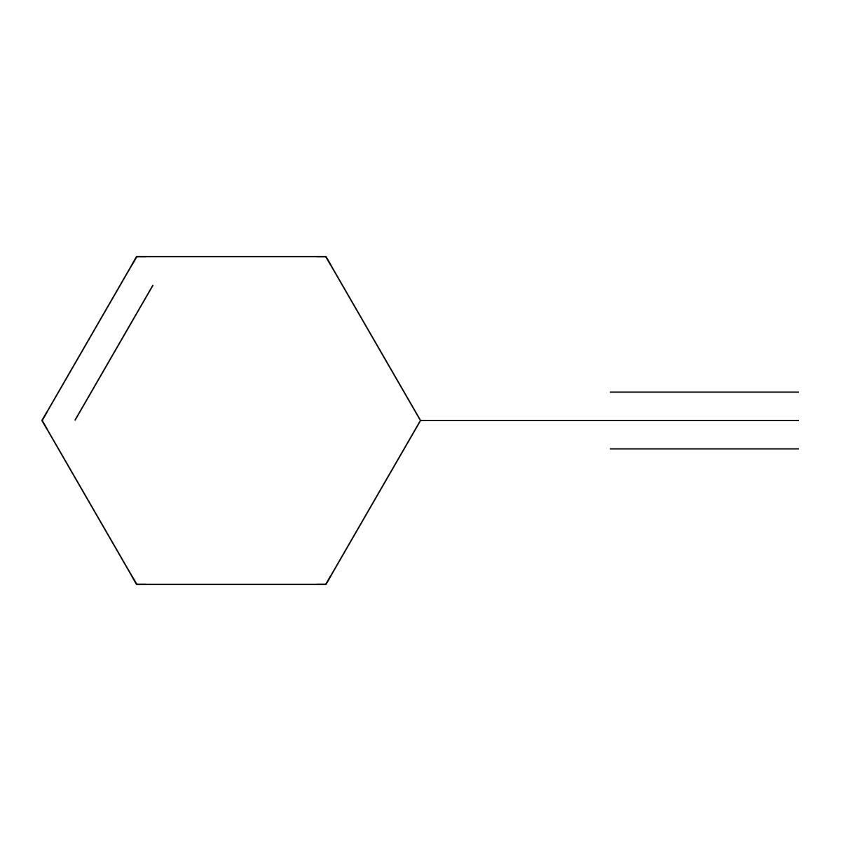 Cyclohexene, 4-ethynyl molecular structure, CAS 16388-31-1