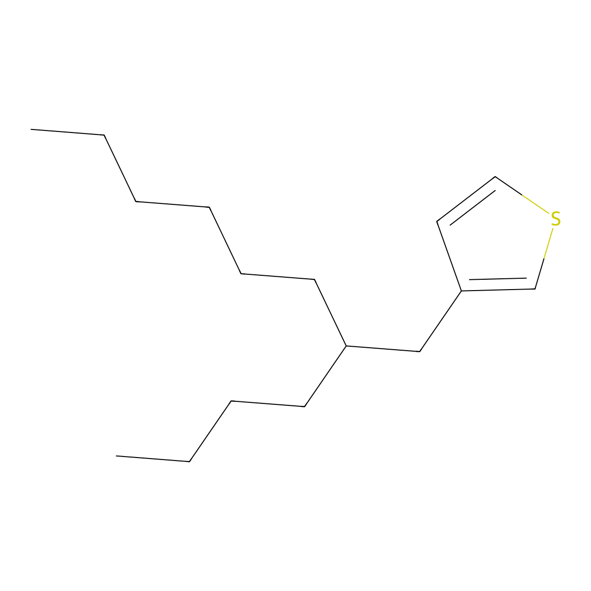 3-(2-Butyloctyl)thiophene molecular structure, CAS 1638802-04-6