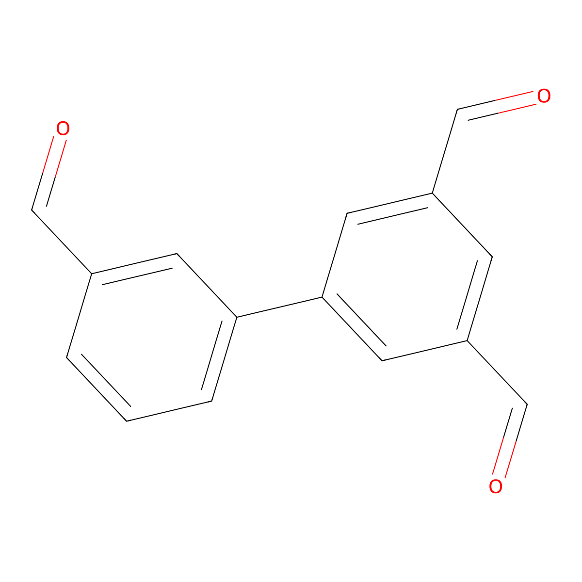 [1,1'-Biphenyl]-3,3',5-tricarbaldehyde molecular structure, CAS 1638828-28-0