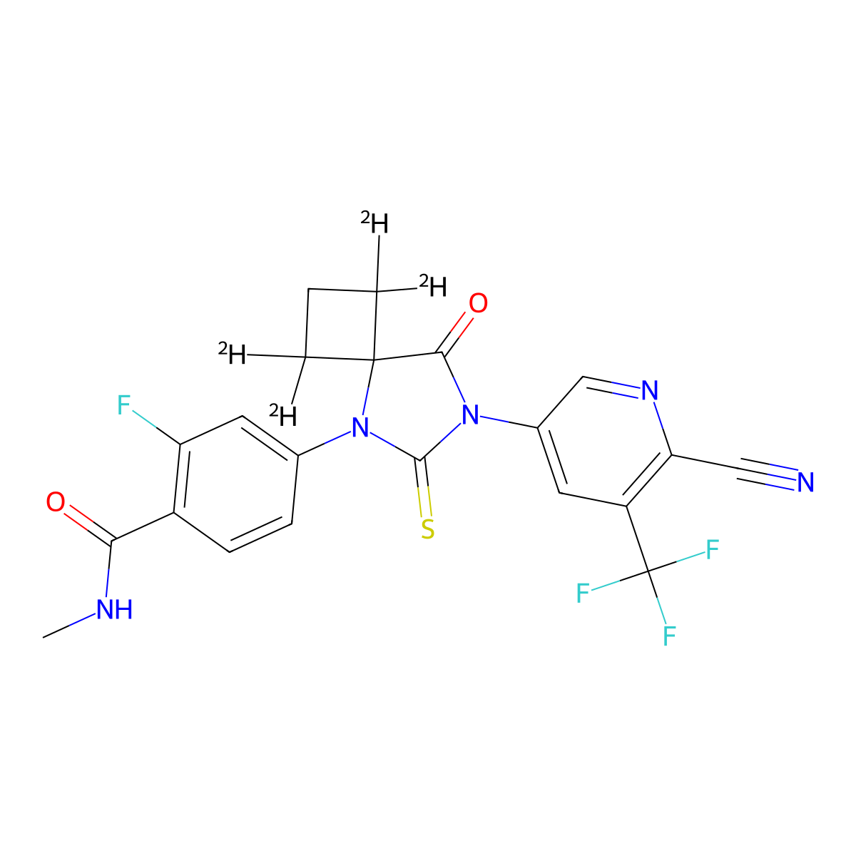 Apalutamide-d4 molecular structure, CAS 1638885-65-0