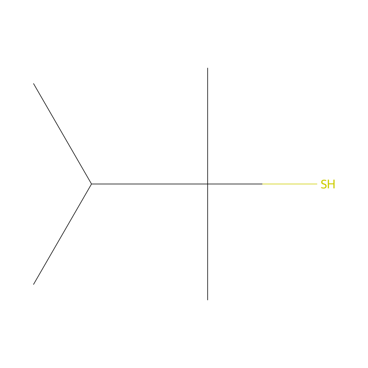 2-Butanethiol, 2,3-dimethyl- molecular structure, CAS 1639-01-6