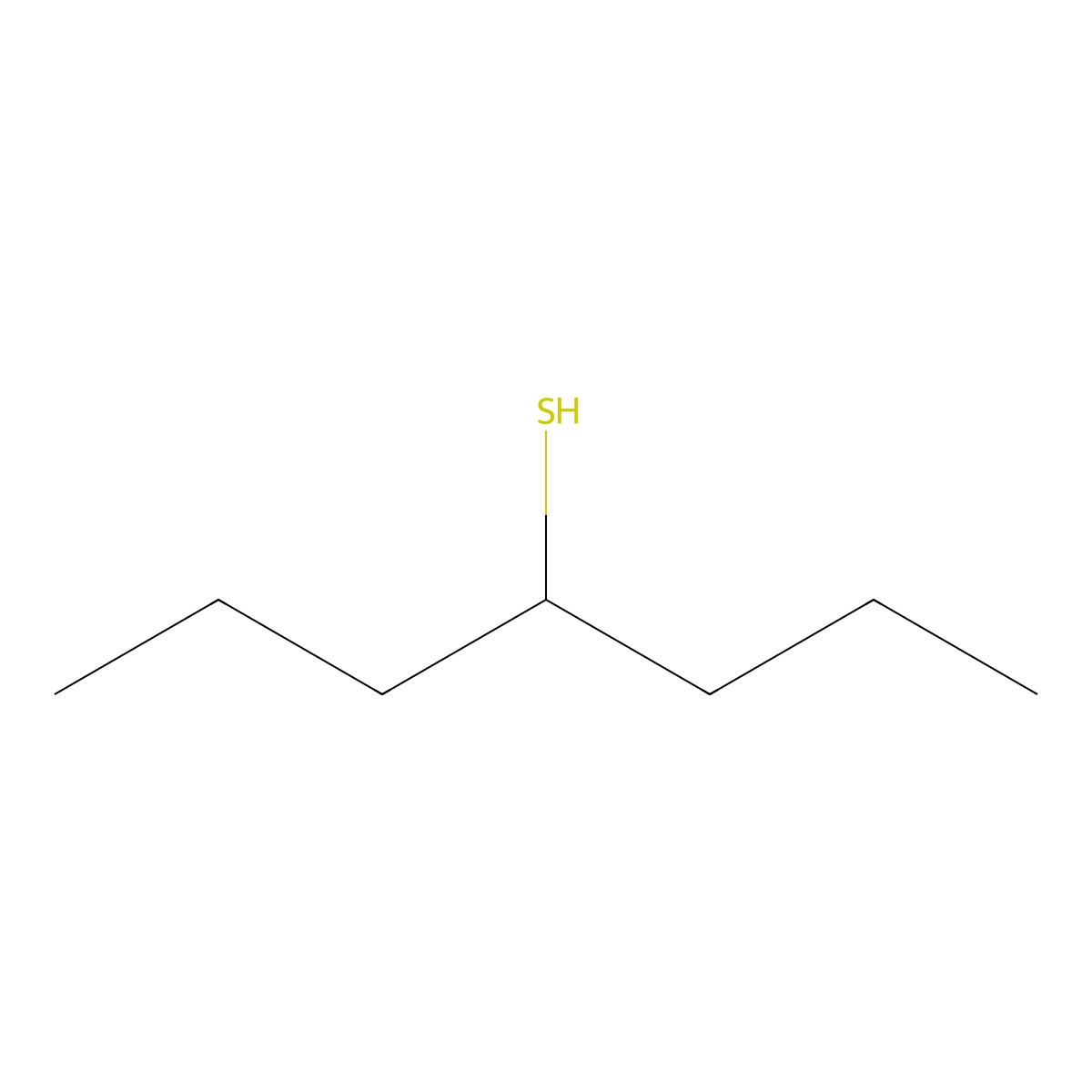 Heptane-4-thiol molecular structure, CAS 1639-06-1