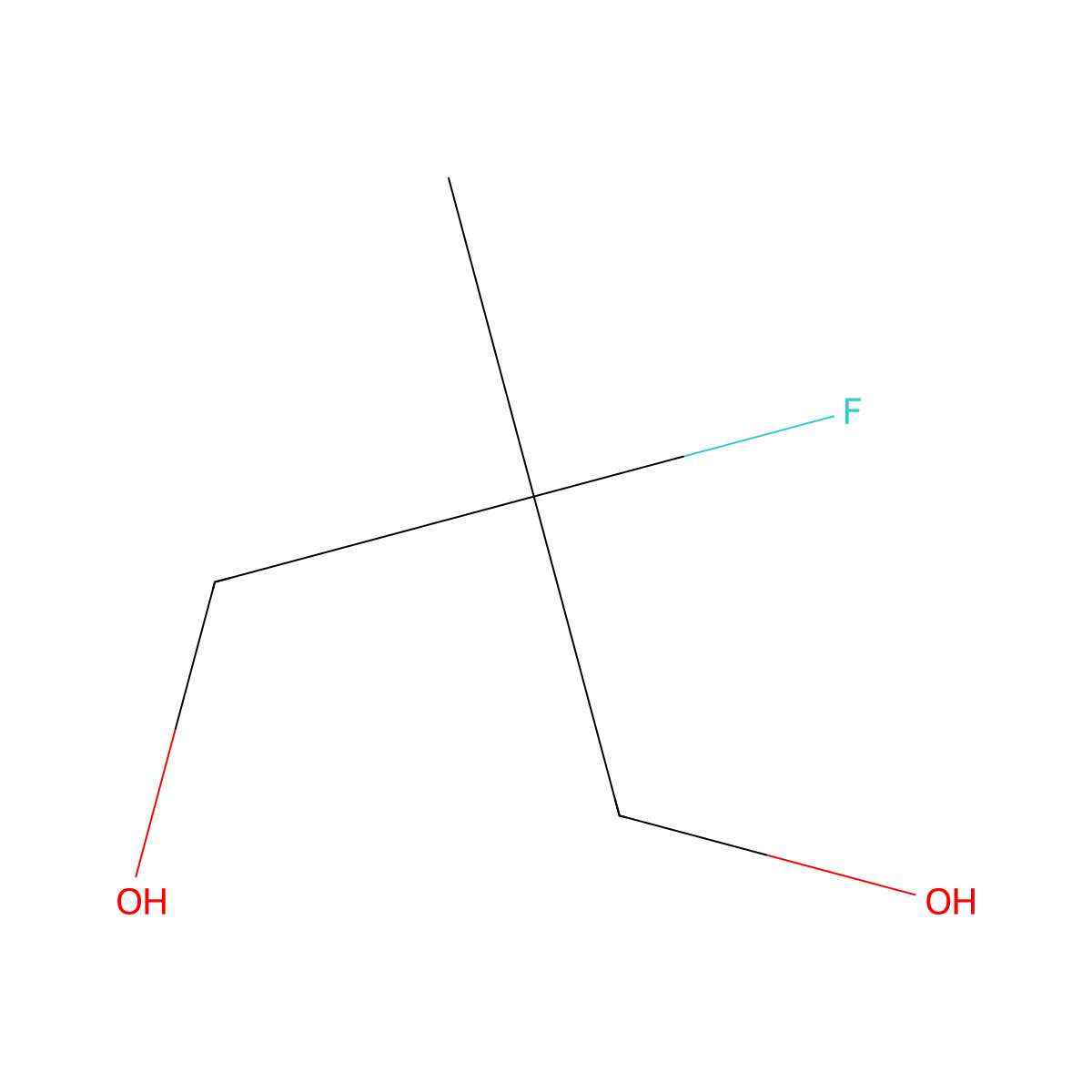2-Fluoro-2-methylpropane-1,3-diol molecular structure, CAS 1639042-83-3