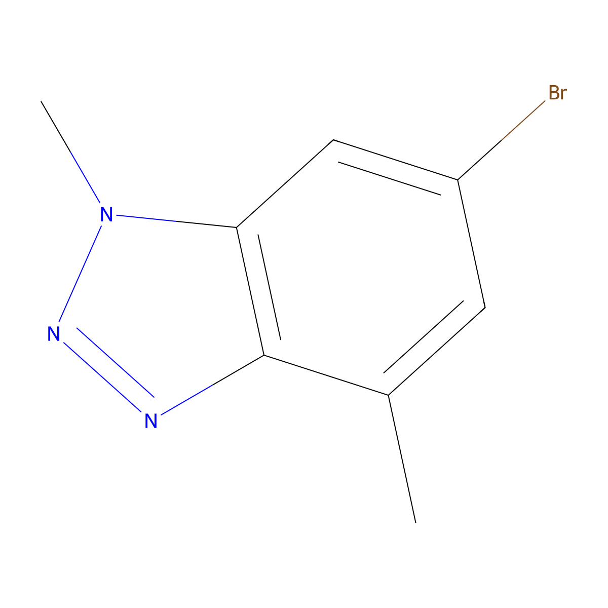 6-Bromo-1,4-dimethyl-1H-benzo[d][1,2,3]triazole molecular structure, CAS 1639116-32-7