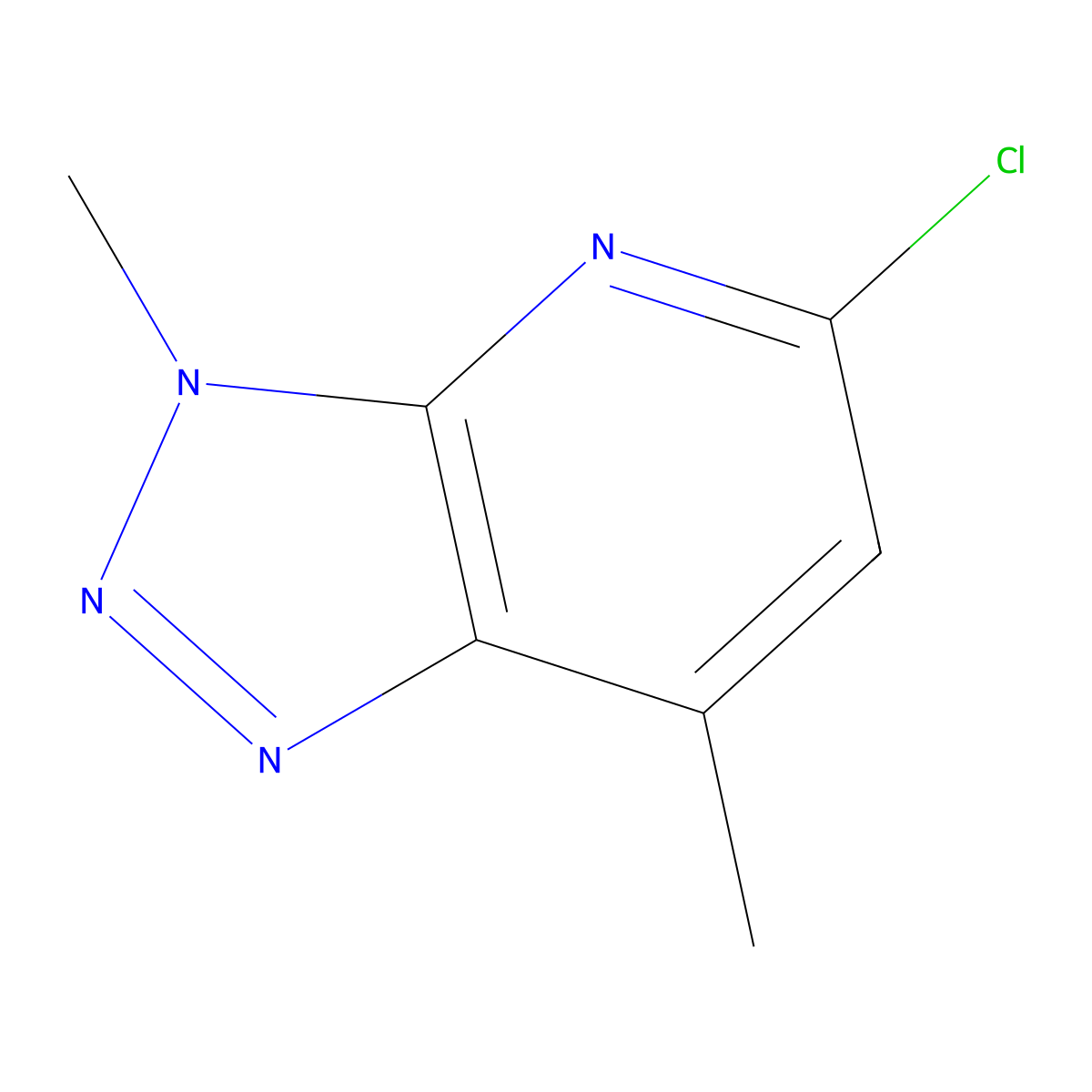 5-Chloro-3,7-dimethyl-3H-[1,2,3]triazolo[4,5-b]pyridine molecular structure, CAS 1639116-68-9