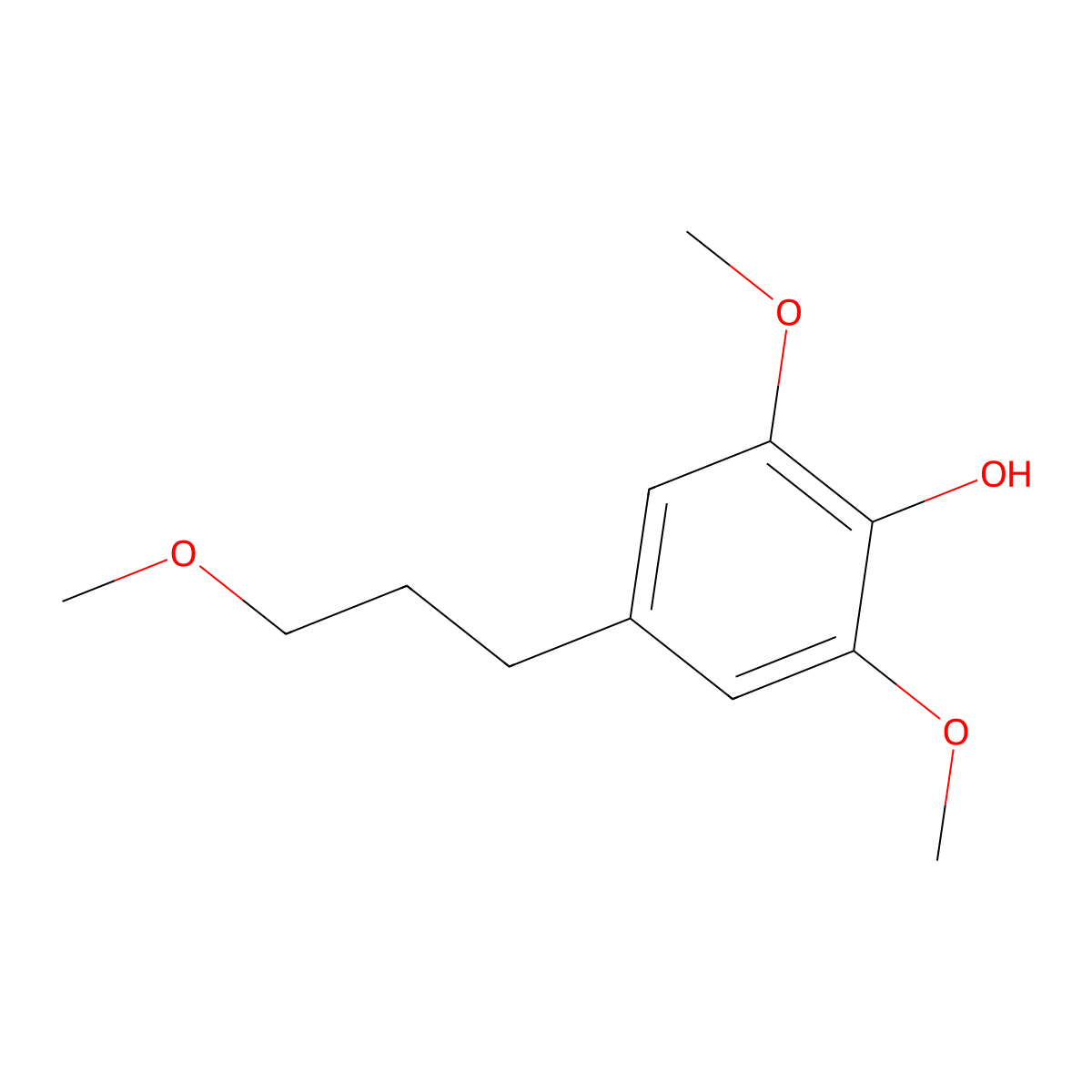 2,6-Dimethoxy-4-(3-methoxypropyl)phenol molecular structure, CAS 1639198-24-5