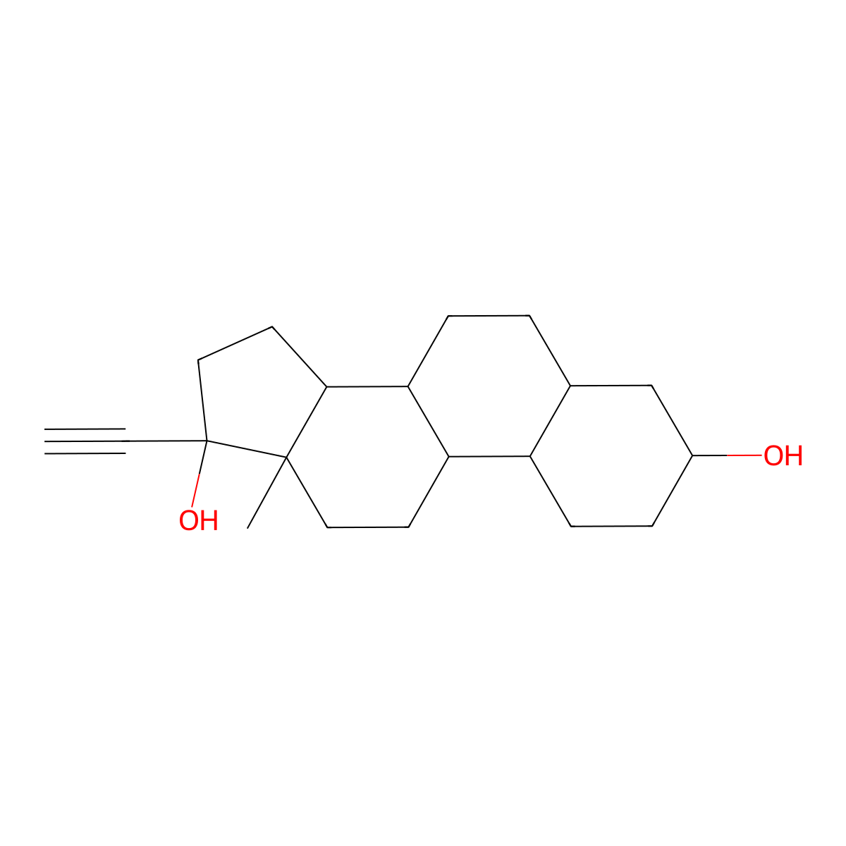 3alpha,5alpha-Tetrahydronorethisterone molecular structure, CAS 16392-60-2
