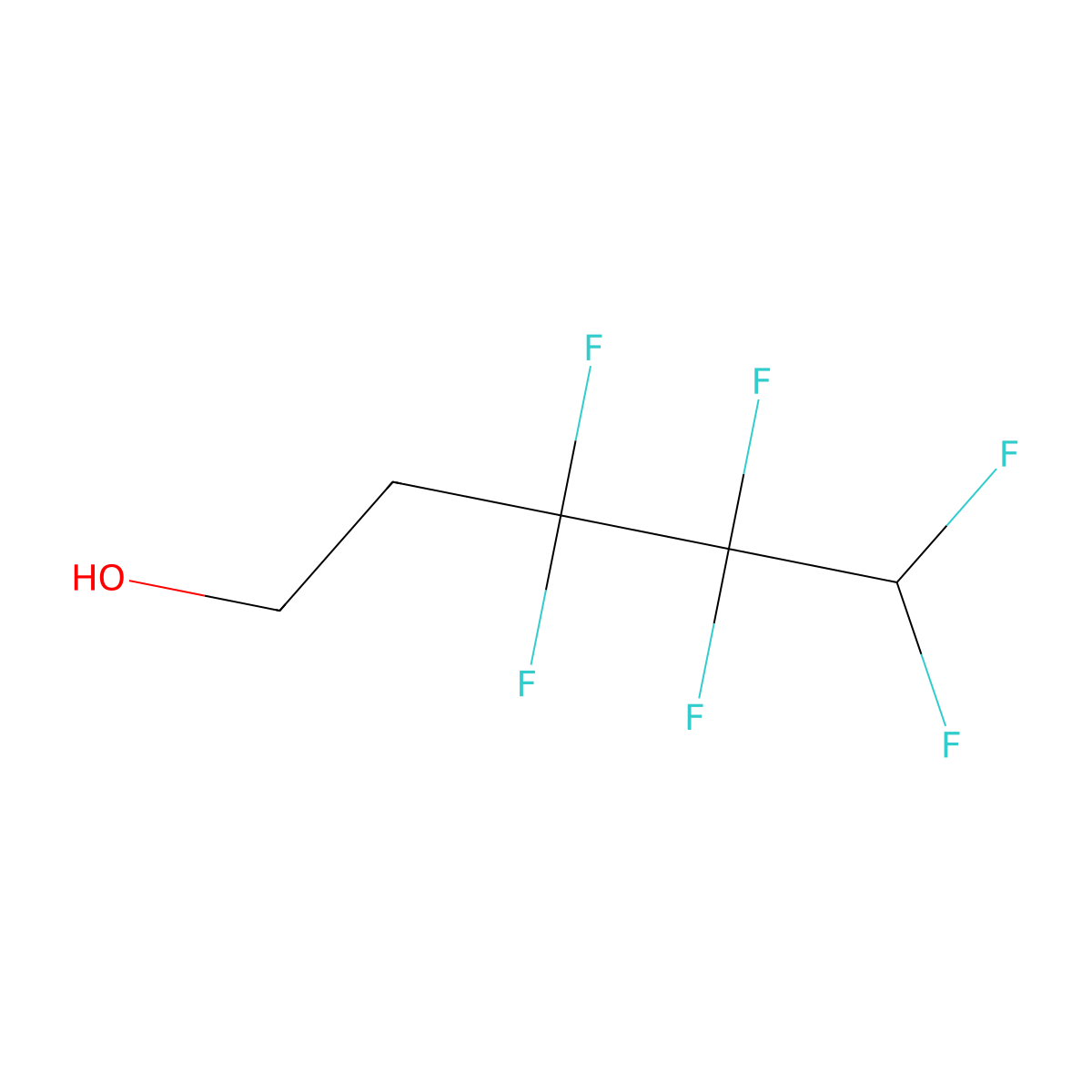 3,3,4,4,5,5-Hexafluoropentan-1-ol molecular structure, CAS 1639207-59-2