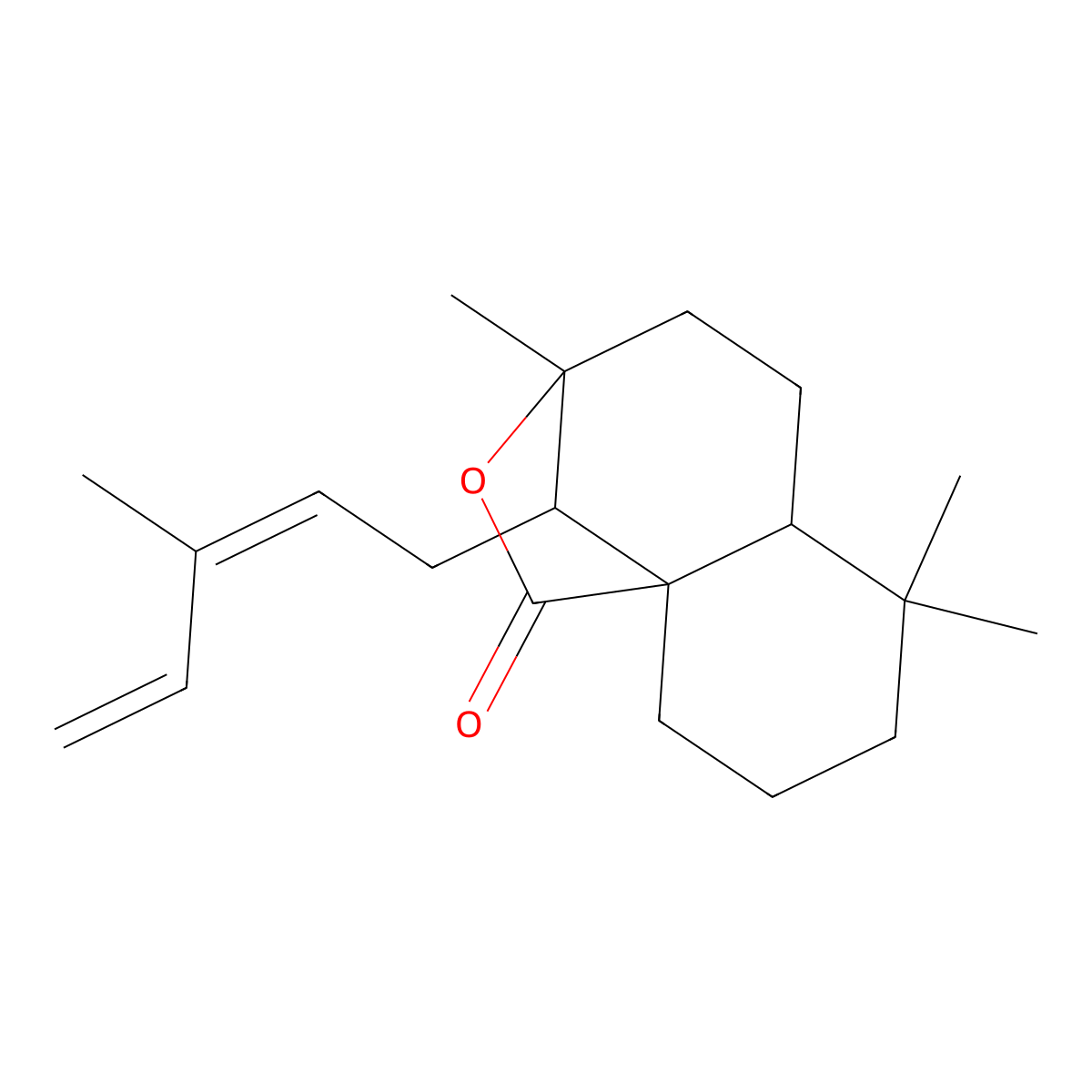 12E,14-Labdadien-20,8EC-olide molecular structure, CAS 1639257-37-6