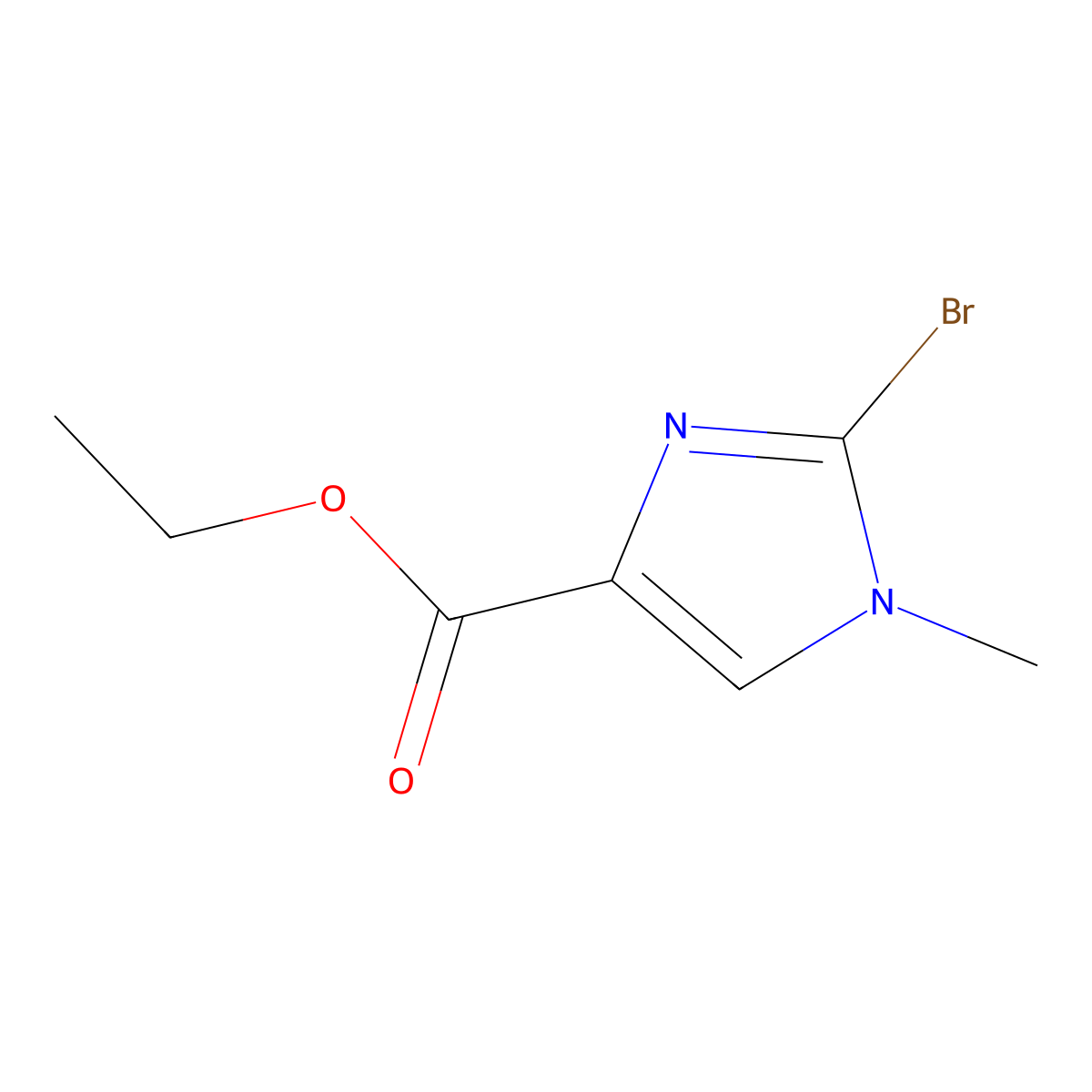 ethyl 2-bromo-1-methyl-1H-imidazole-4-carboxylate molecular structure, CAS 1639289-05-6